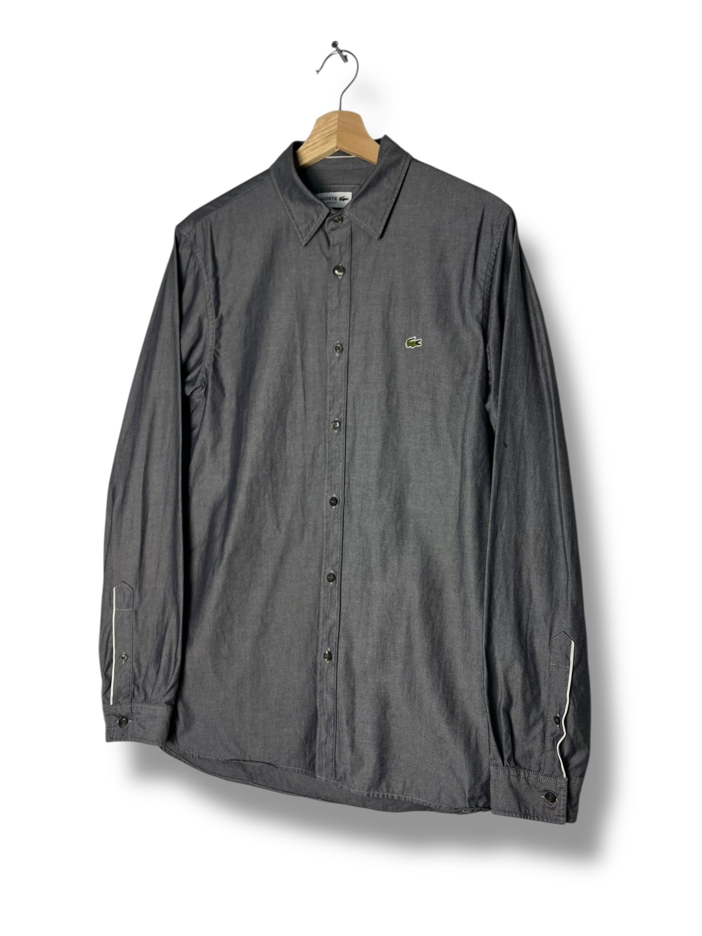 Lacoste Grey Slim Fit Shirt Size 39 (S/M)