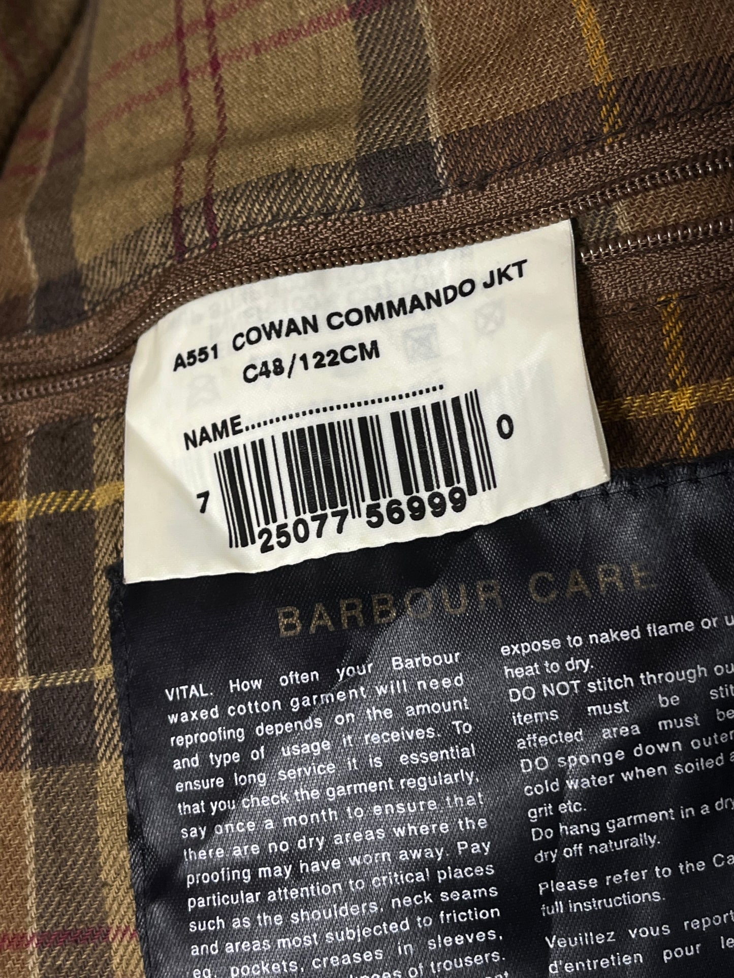 Rare Barbour Cowen Commando Jacket – Rust – C48