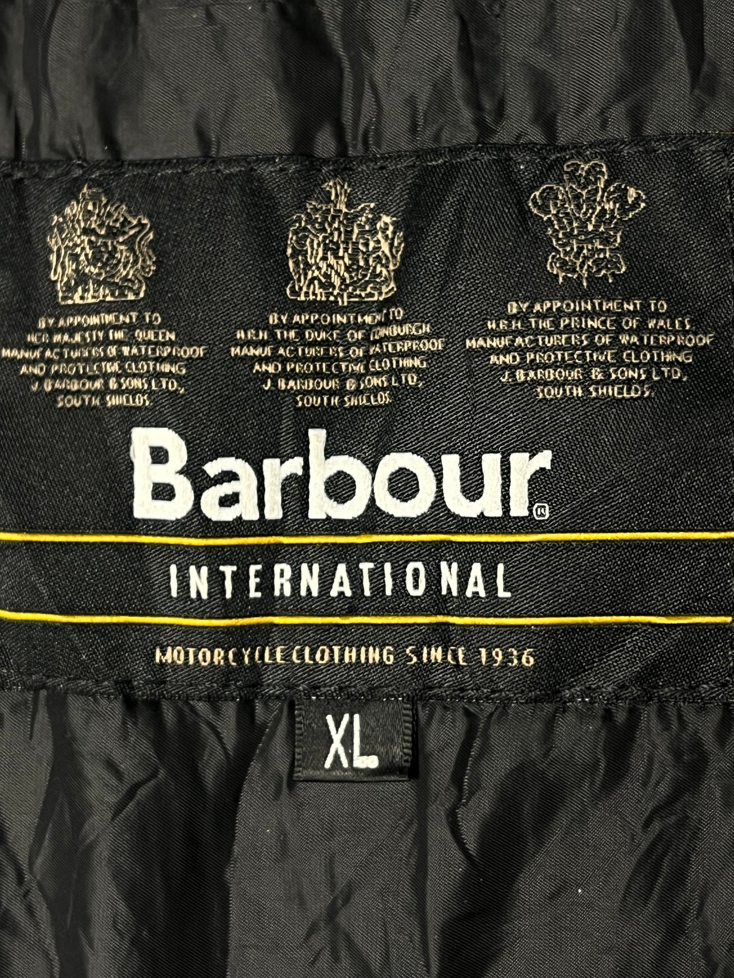 Barbour International Hatch Wax Jacket Sage Green XL Cropped Moto UK