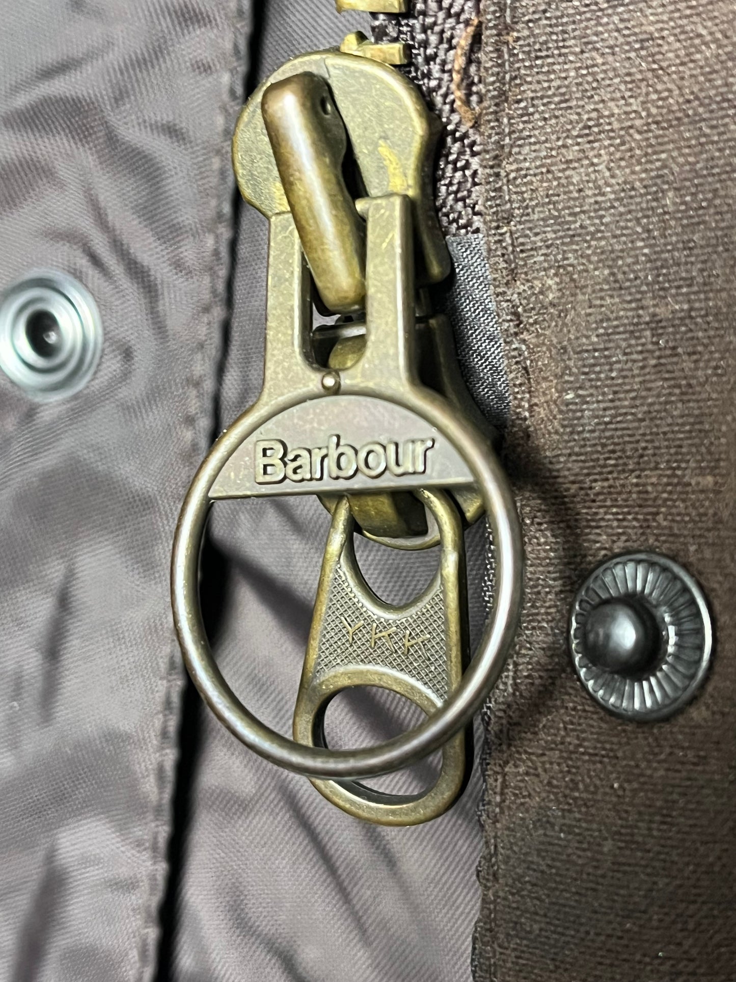 Barbour Newmarket Wax Jacket – Brown – UK 12 (Women)