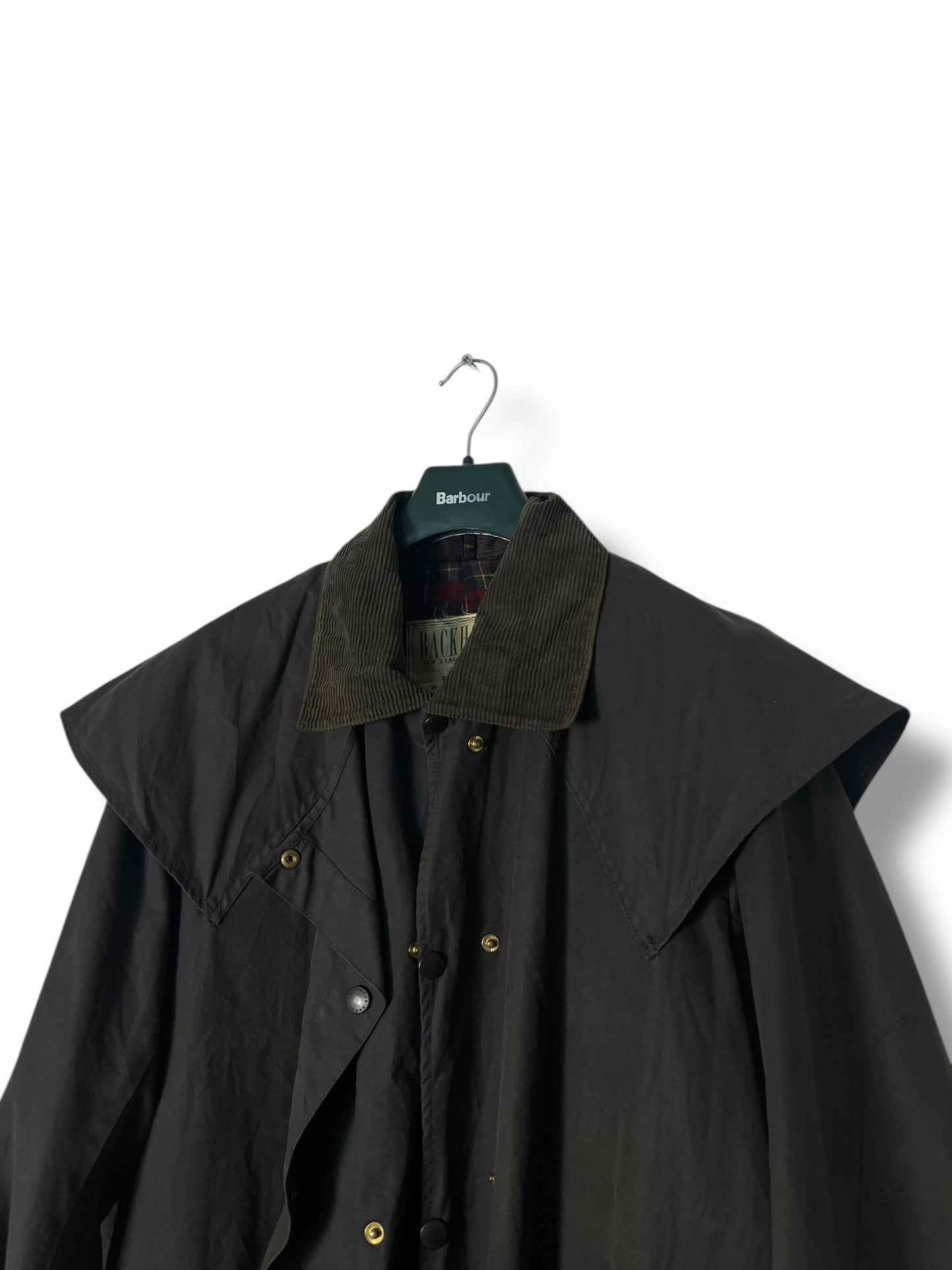 Barbour Backhouse C42 “Driza-Bone” Vintage Navy Raincoat (1990s)
