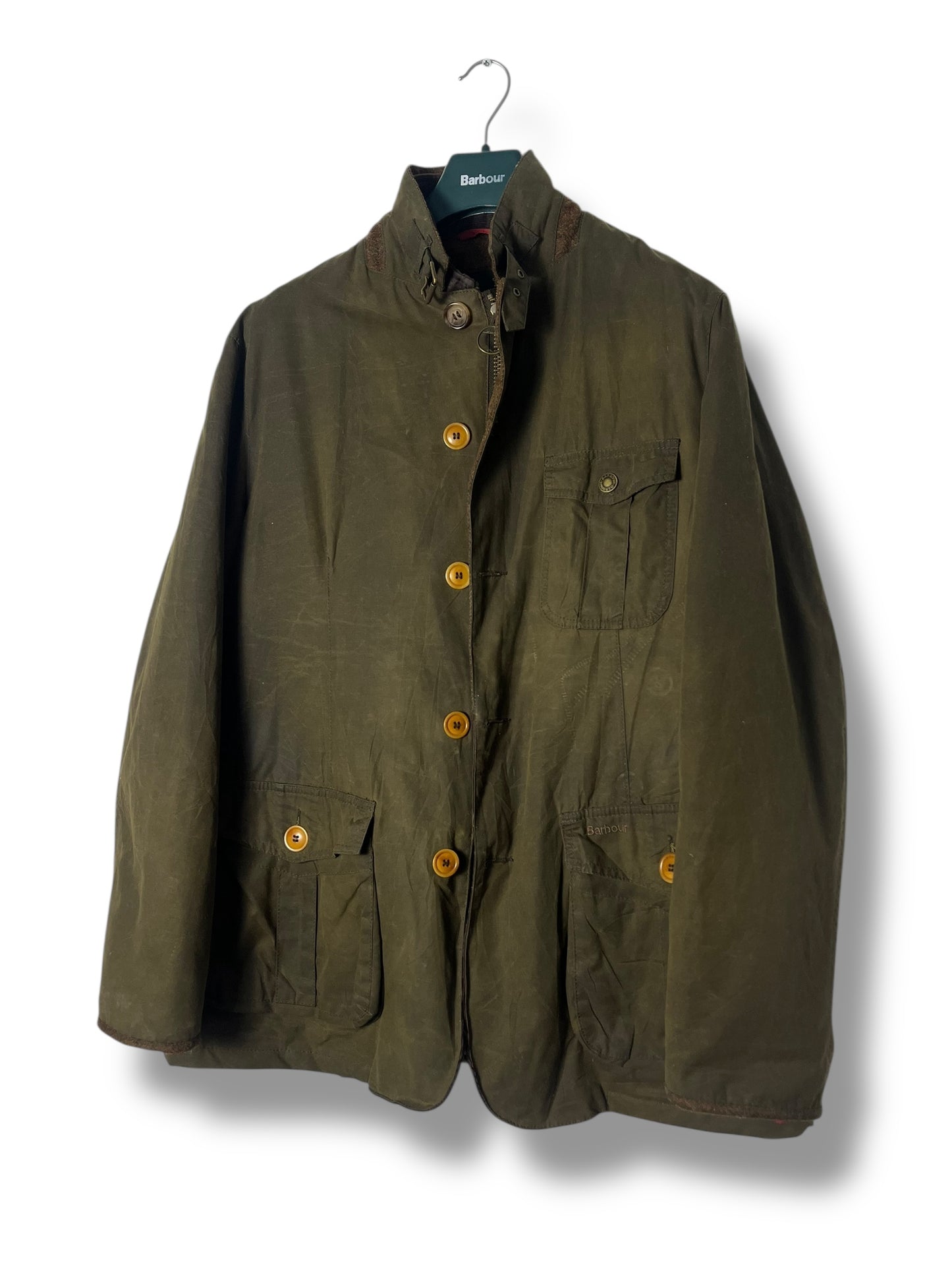 Barbour Kempt Wax Jacket – XXL (fits XL) – Moon Wool Collaboration