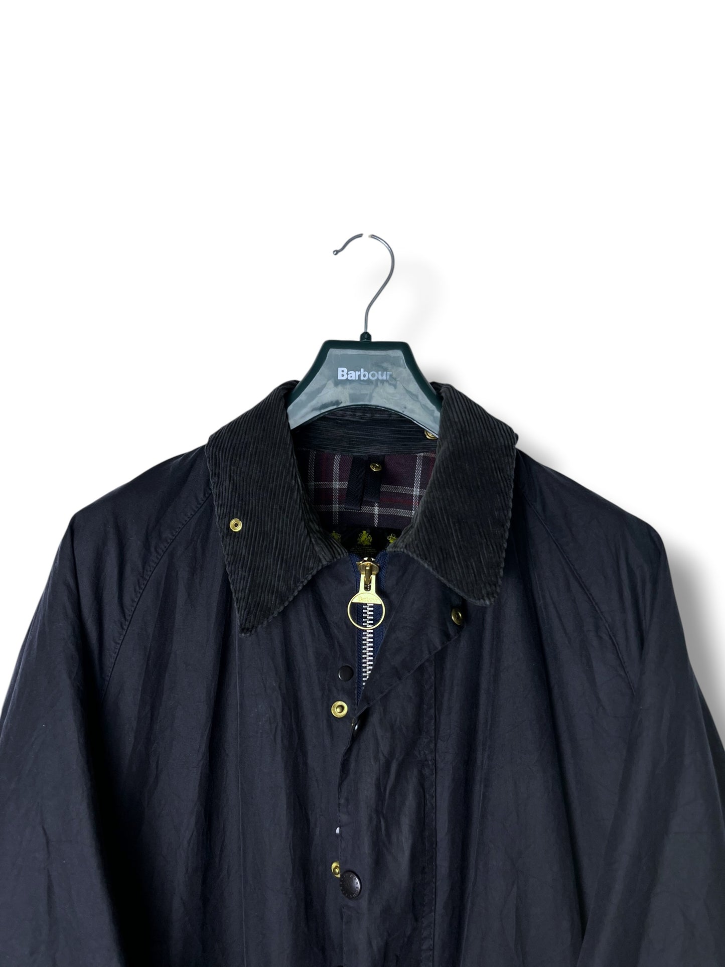 Barbour Beaufort A155 Wax Jacket Navy 1995 C46 XL Vintage Rewaxed