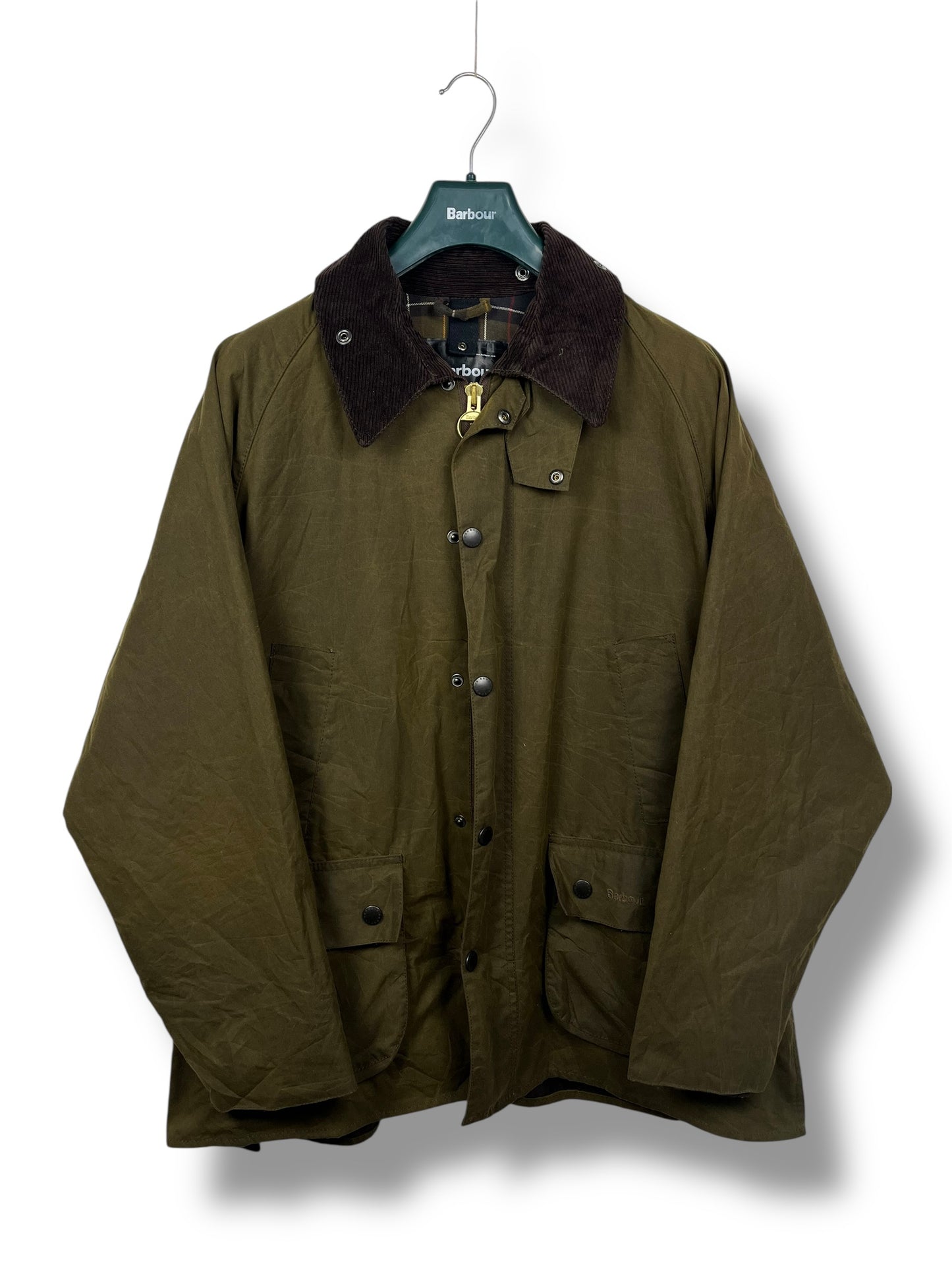 Barbour Hereford Wax Jacket – Olive – Size L
