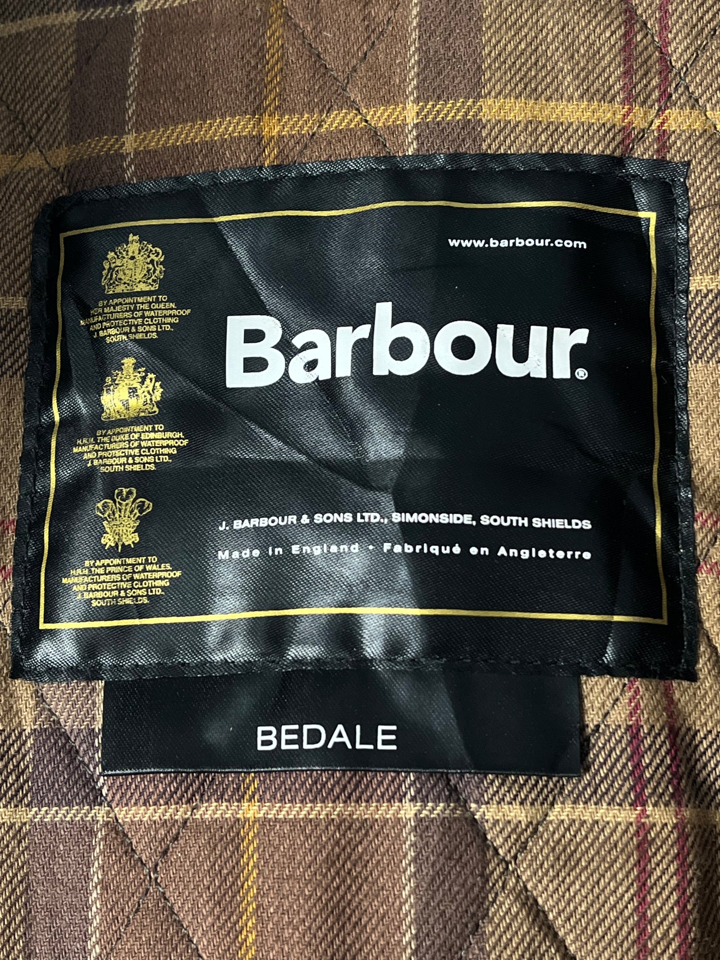 Barbour Winter Bedale Wax Jacket – XXL – Olive – Made in England