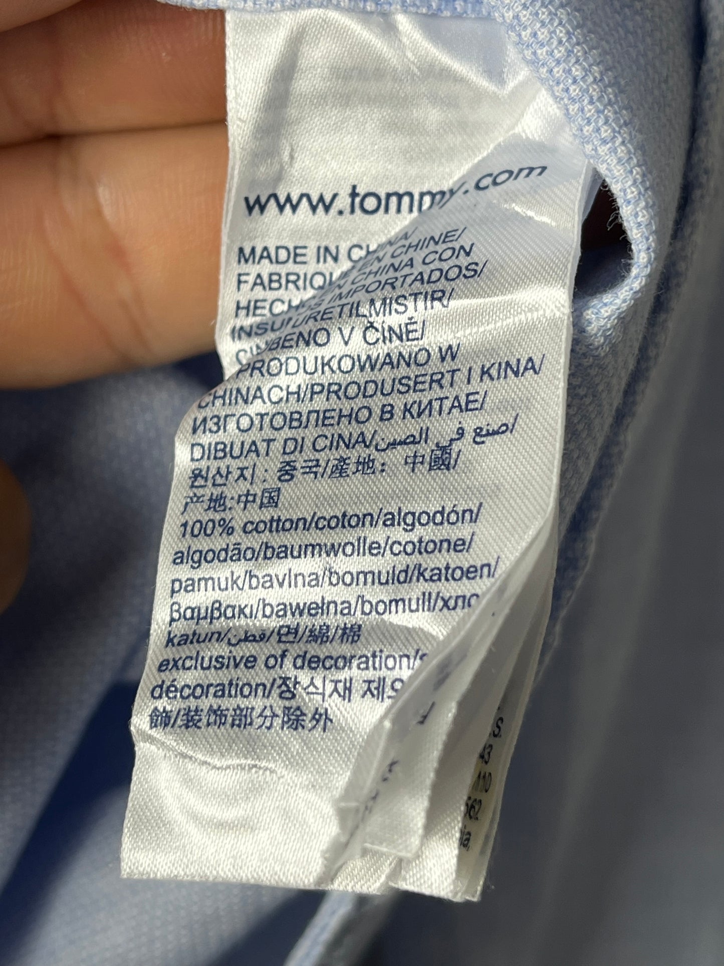 Tommy Hilfiger XL Vintage Light Blue Shirt – Regular Fit