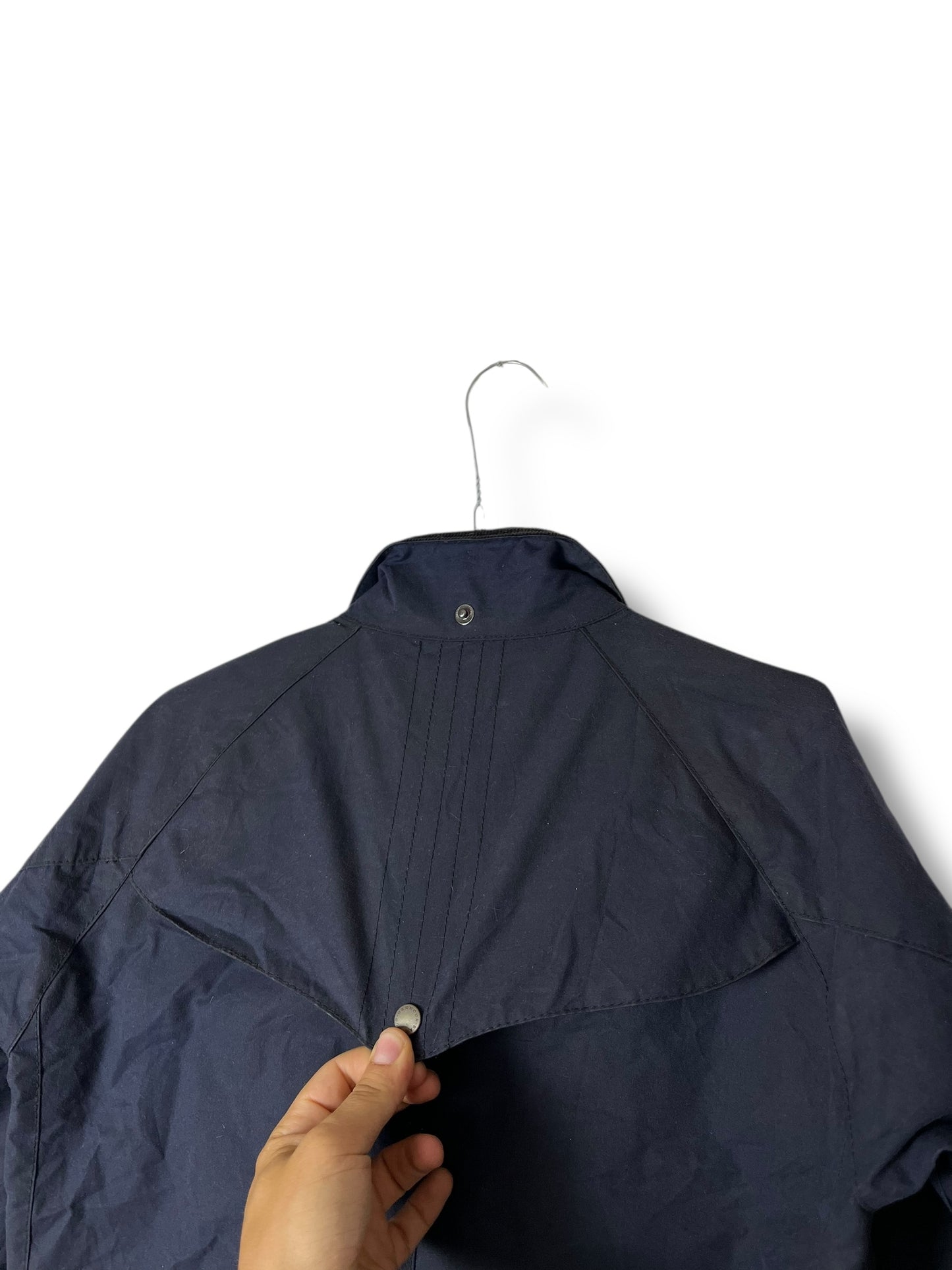 Barbour Mablethorpe Jacket UK 10 – Navy Blue Waxed Cotton (AW18)