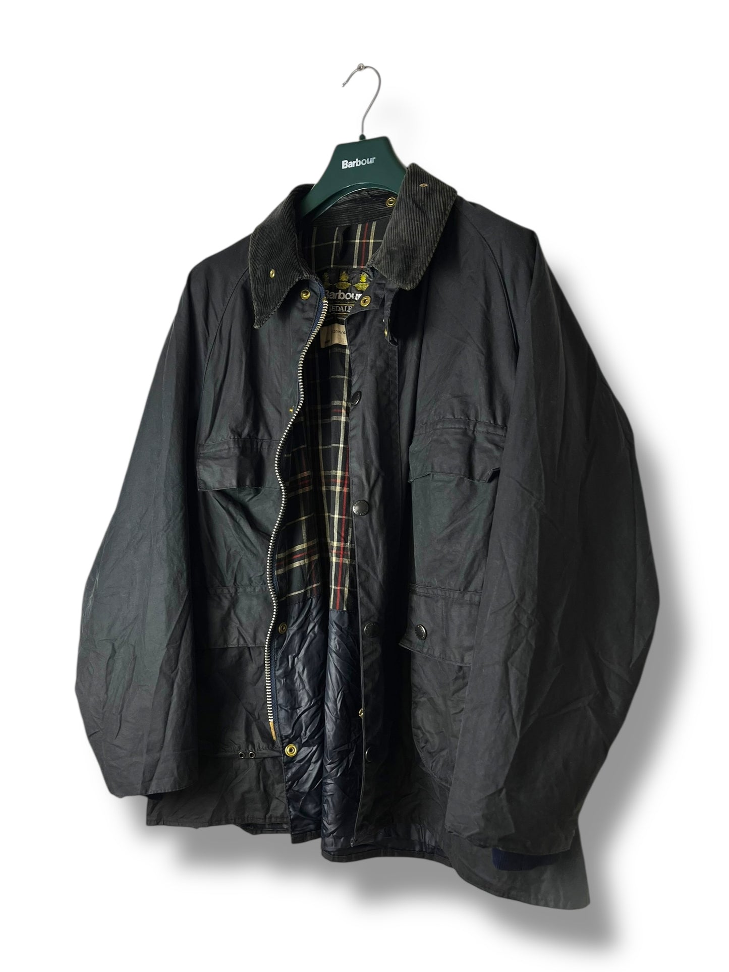 Barbour Bedale C44 – 1987- 4 Pockets Navy Blue