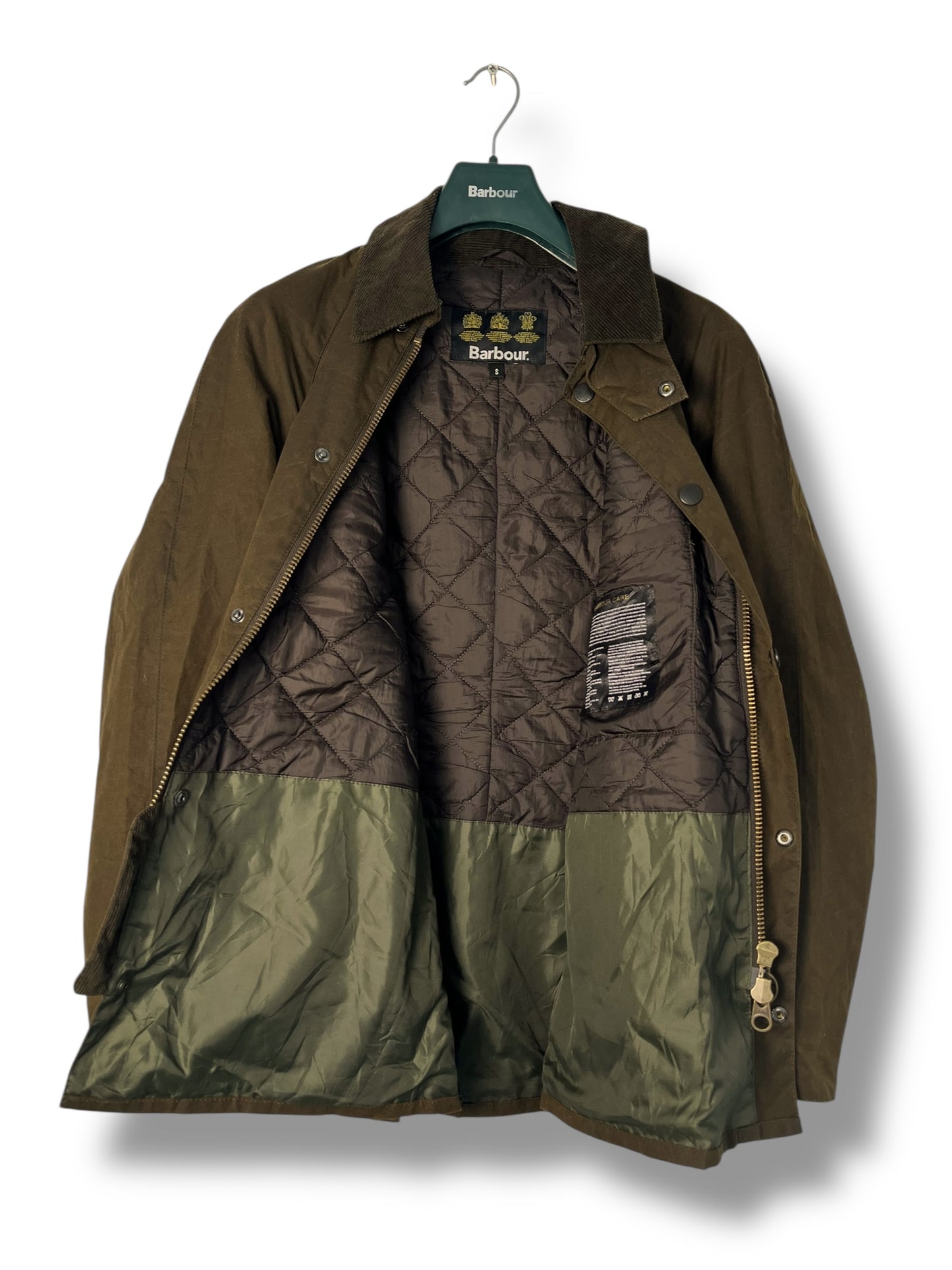 Barbour Retail Freezer Wax Jacket – Olive – Size S – Selected by DRAPS