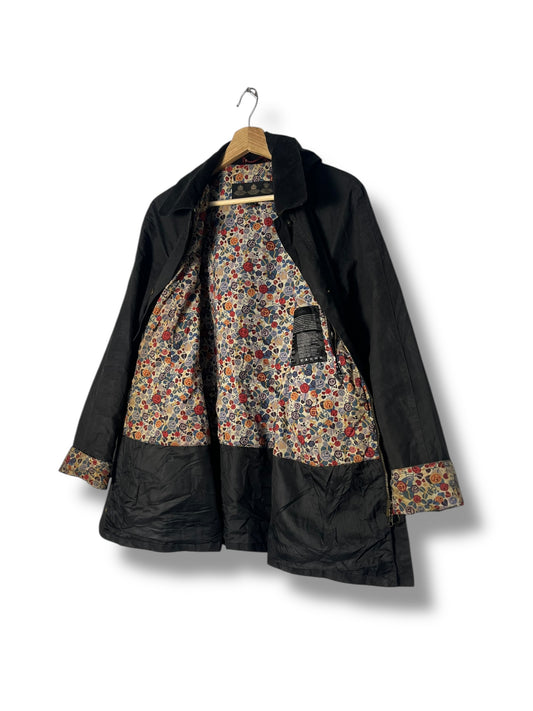 Barbour Chamber Beadnell Ladies Wax Jacket – UK 10 / Black