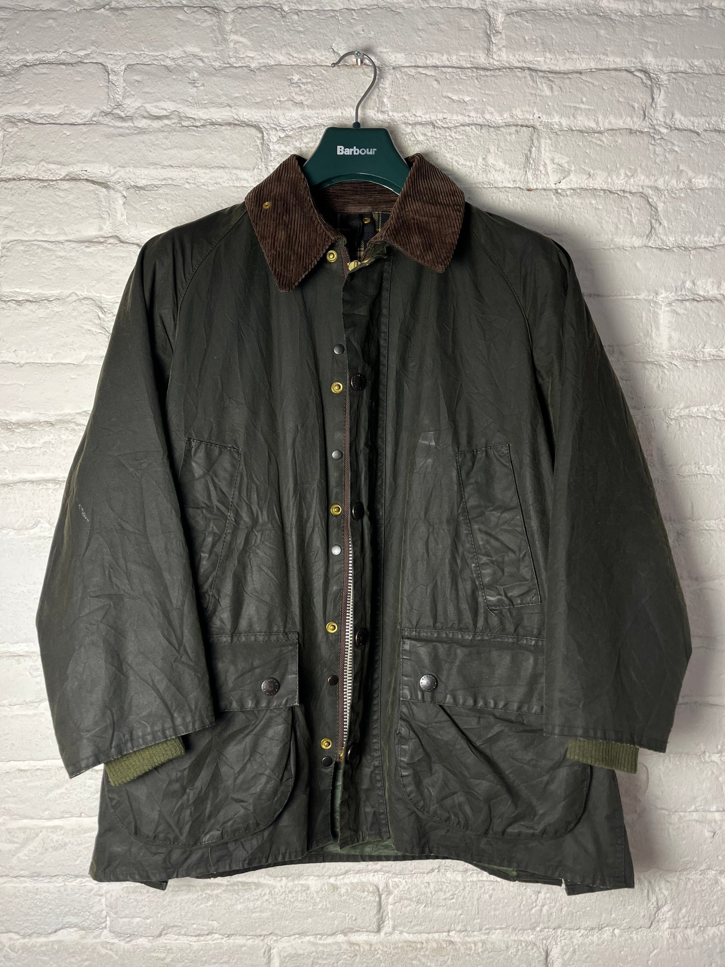 Barbour Bedale Wax Jacket – Sage Green – 1994 – C38 / M