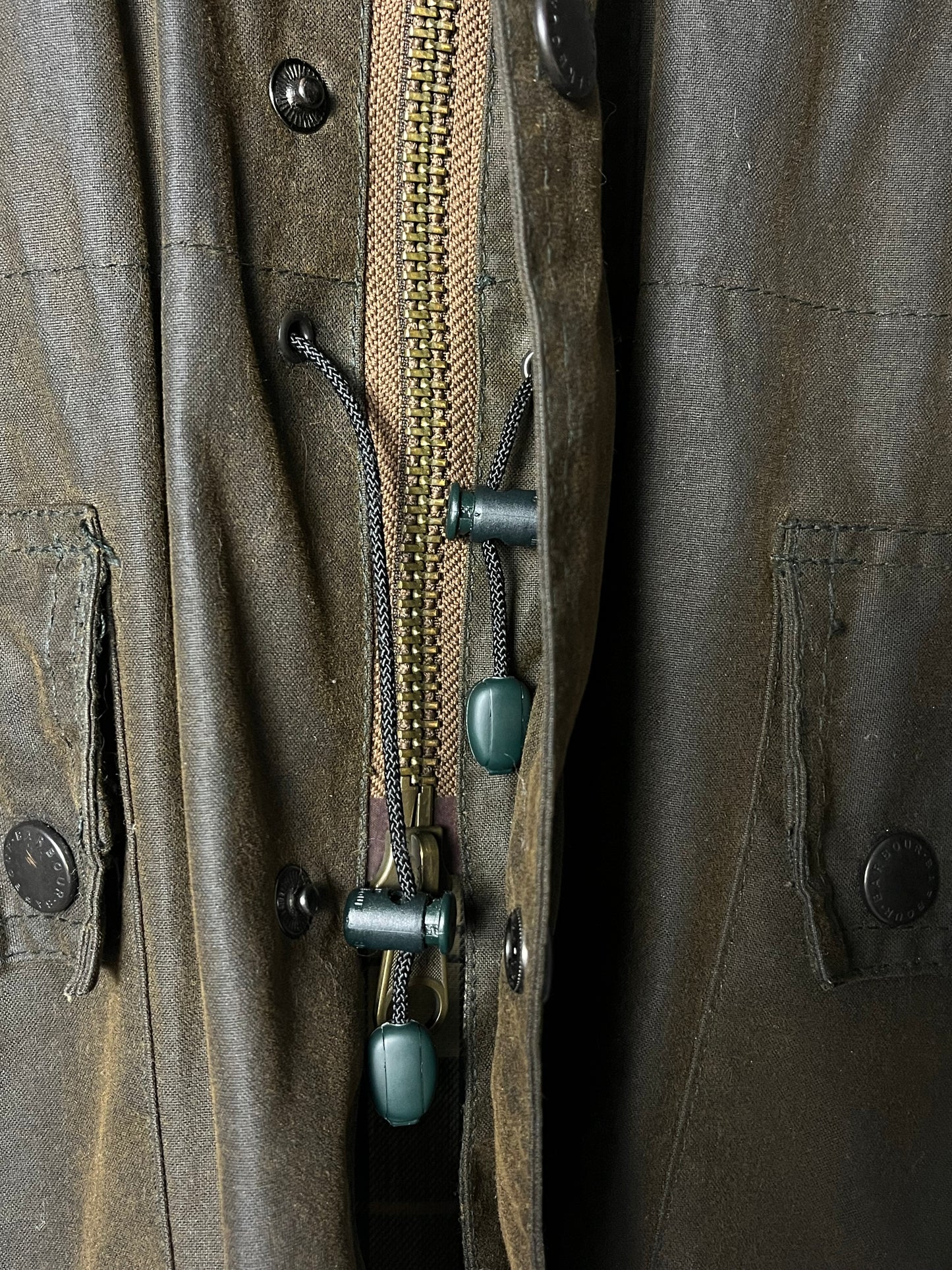 Rare Barbour Cowen Commando Jacket – Olive Brown – C46 XXL