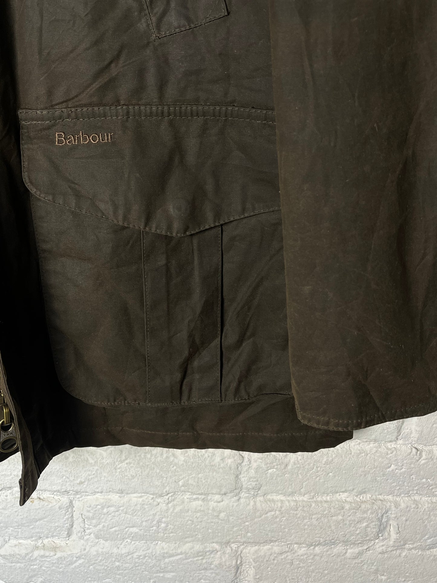 Barbour Hereford Wax Jacket – Olive – Size L