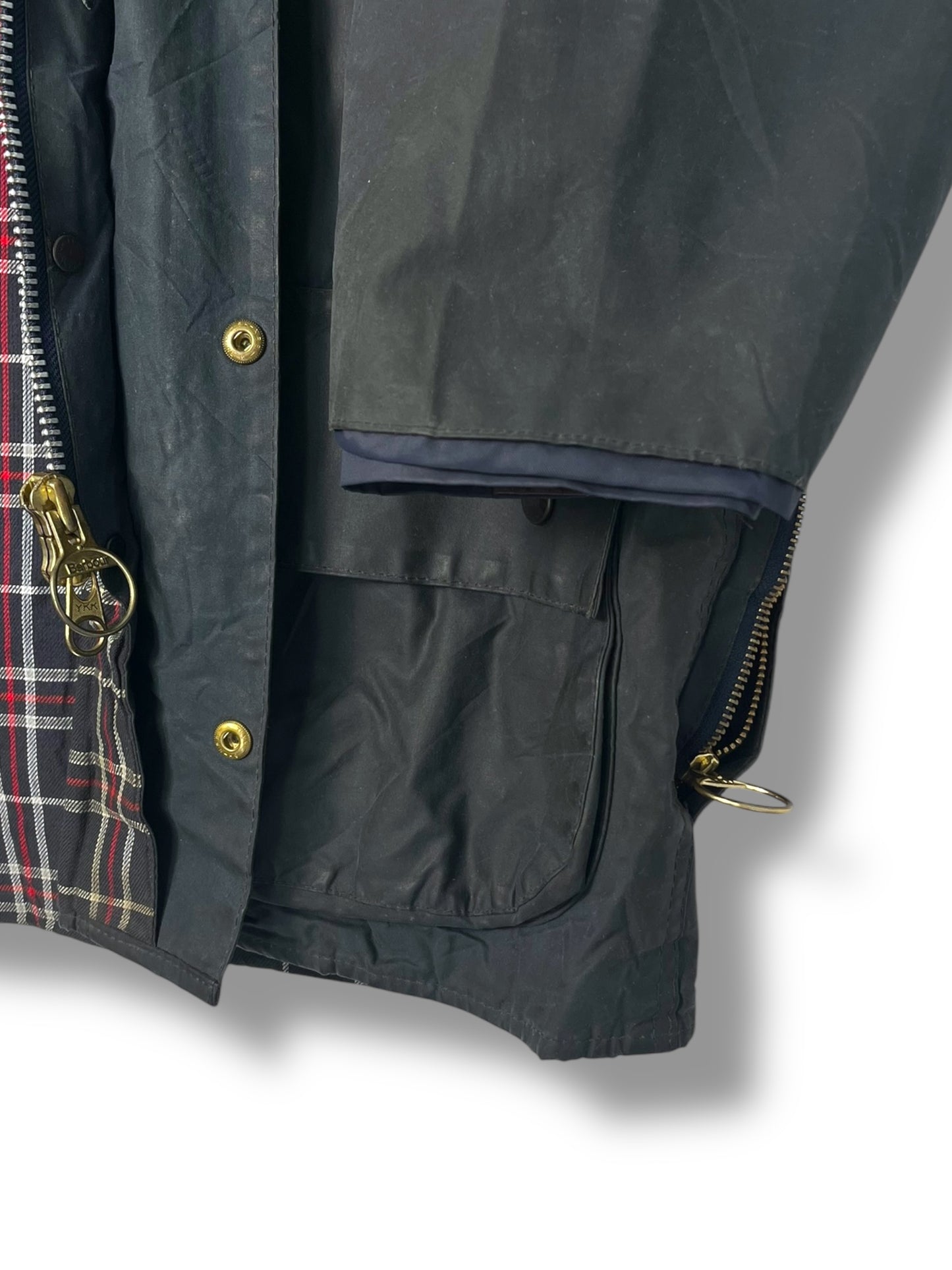 Barbour Beaufort Jacket C42 Navy Vintage 2000 (with Hood)