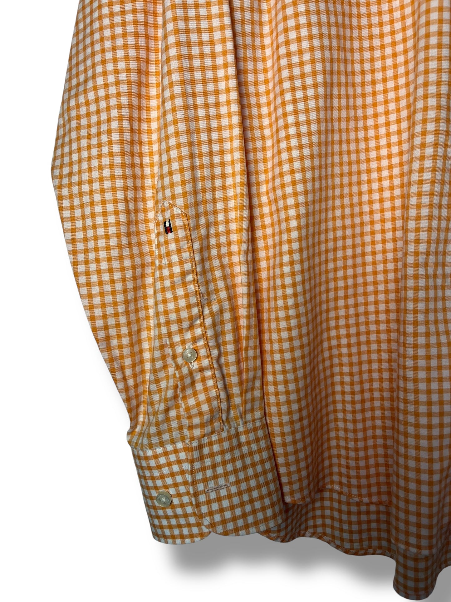 Tommy Hilfiger Tailored Shirt – Orange/White Check – XL Fit