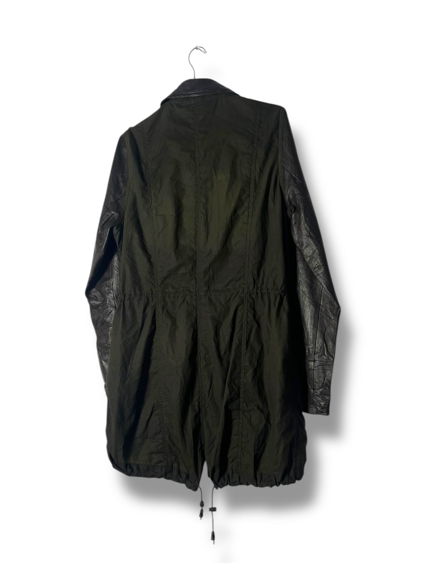 Barbour Buckinghamshire Wax Jacket – Olive & Leather (UK 12 / EU 40)