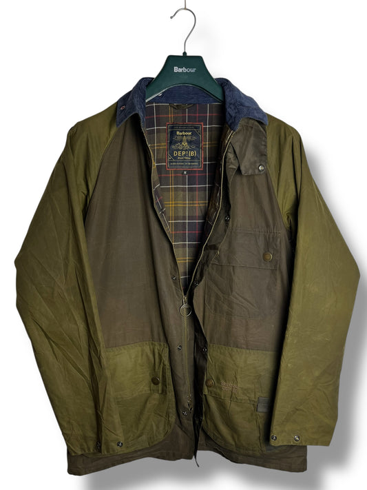 Barbour Customised Bedale – Dept (B) Lightweight Wax Jacket Green M