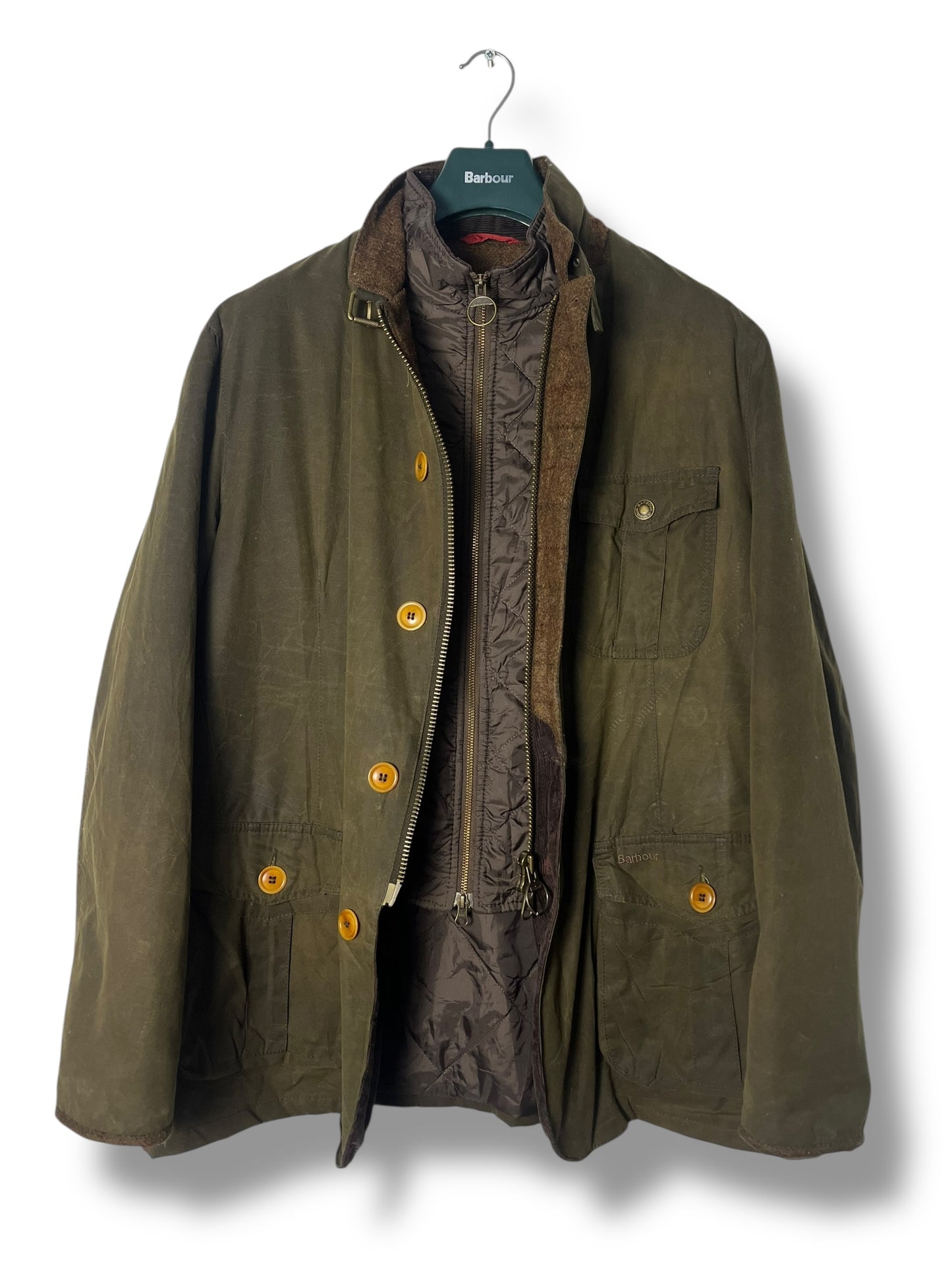 Barbour Kempt Wax Jacket – XXL (fits XL) – Moon Wool Collaboration