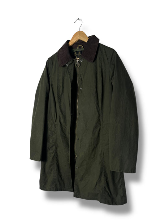 Barbour Hampshire Wax LW Coat Sage Green UK12 (2000s)