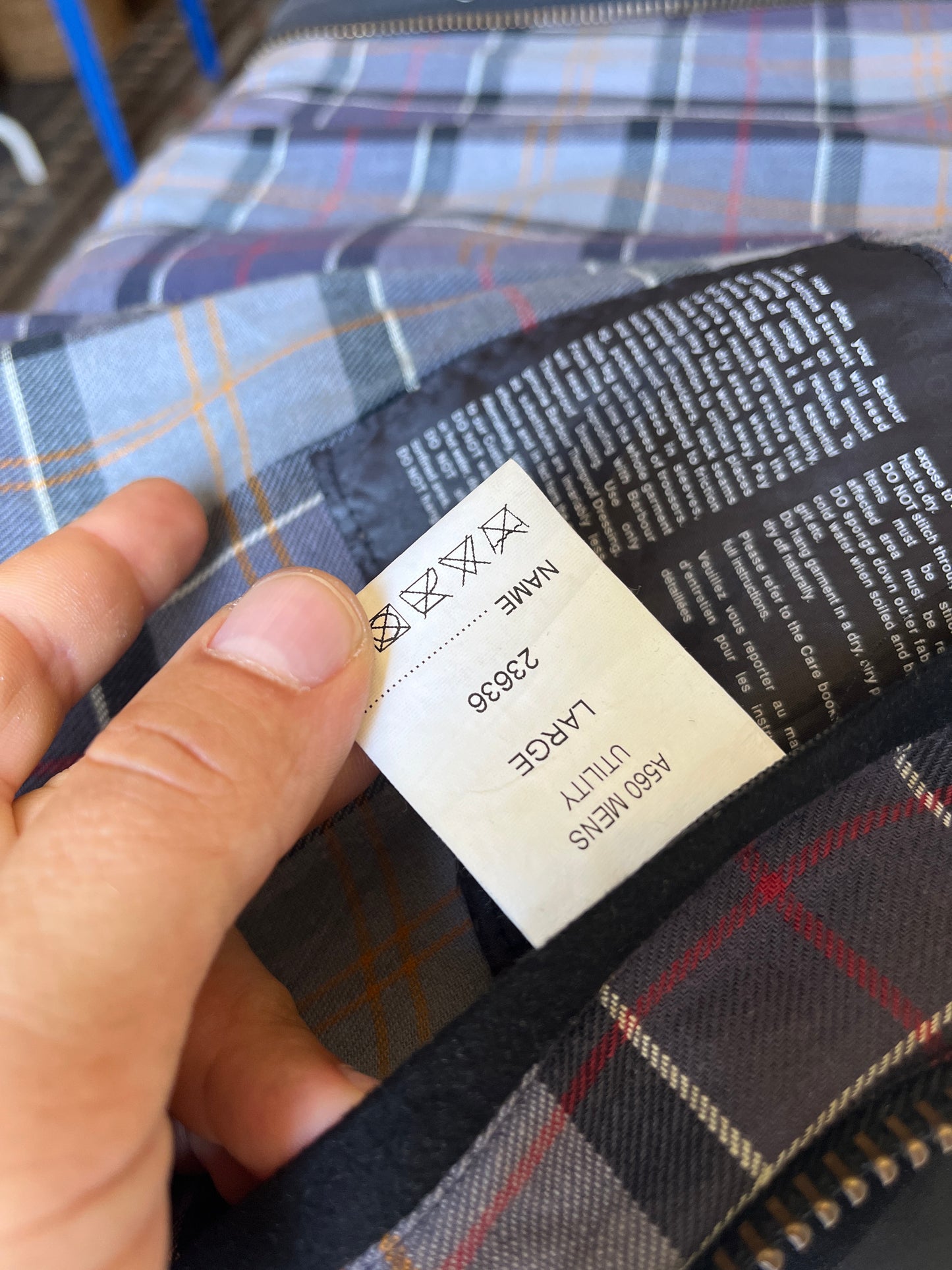 Barbour Utility Wax Jacket Black L Vintage