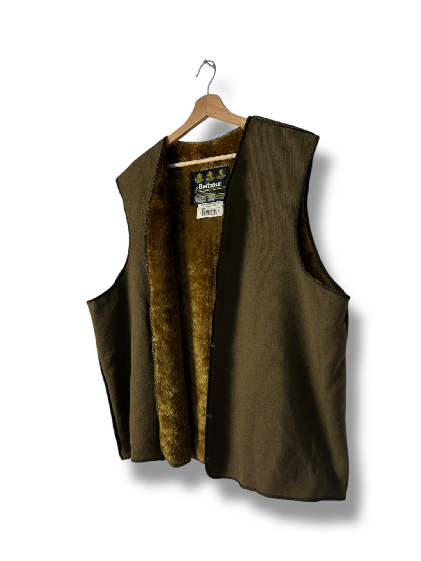 Barbour Vintage Body Warmer C46 Liner – Button Clip