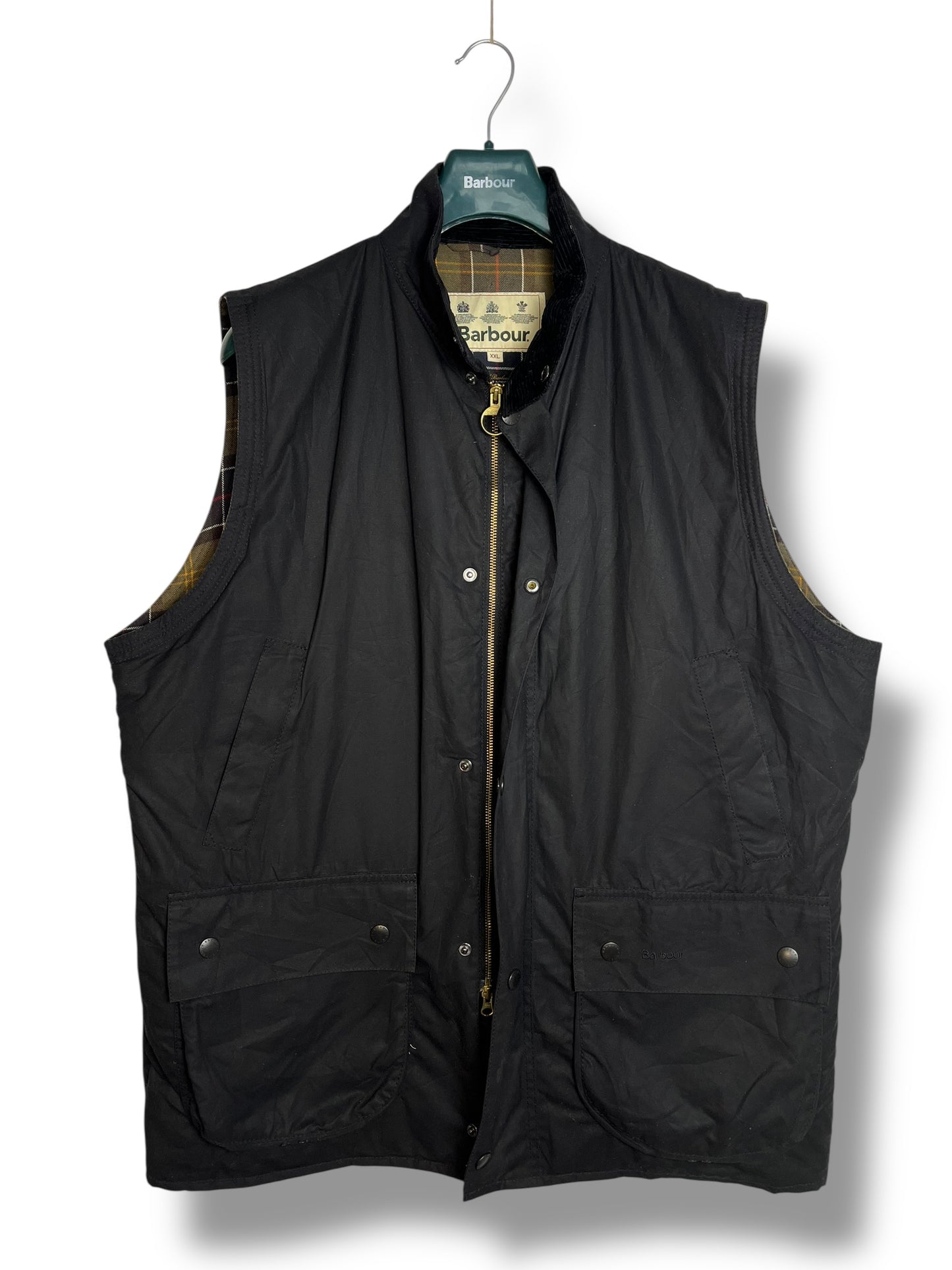 Barbour New Westmorland Waxed Cotton Gilet Navy Blue XXL Heritage Vest