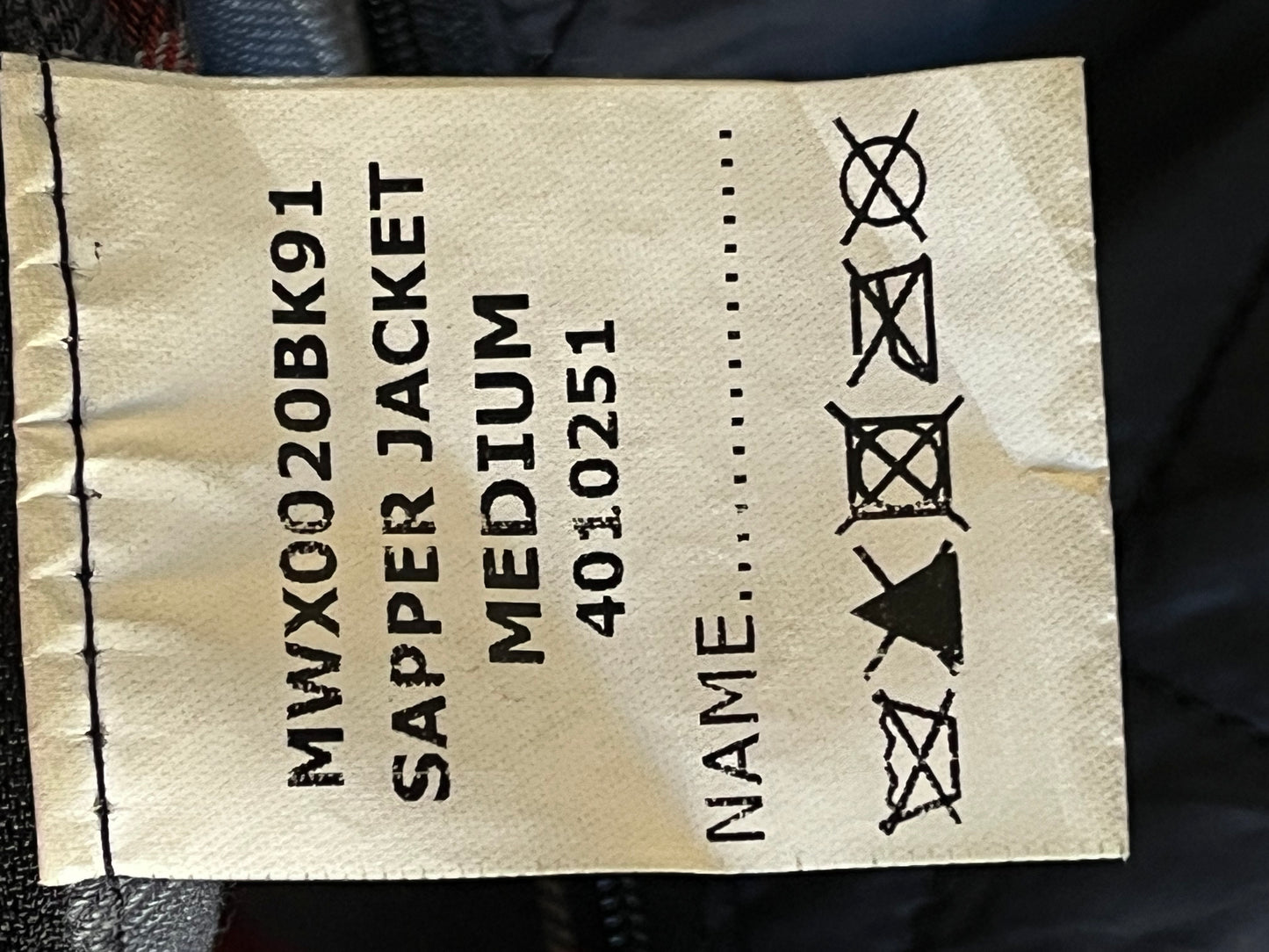 Barbour Sapper Wax Jacket M Black Vintage 2000’s