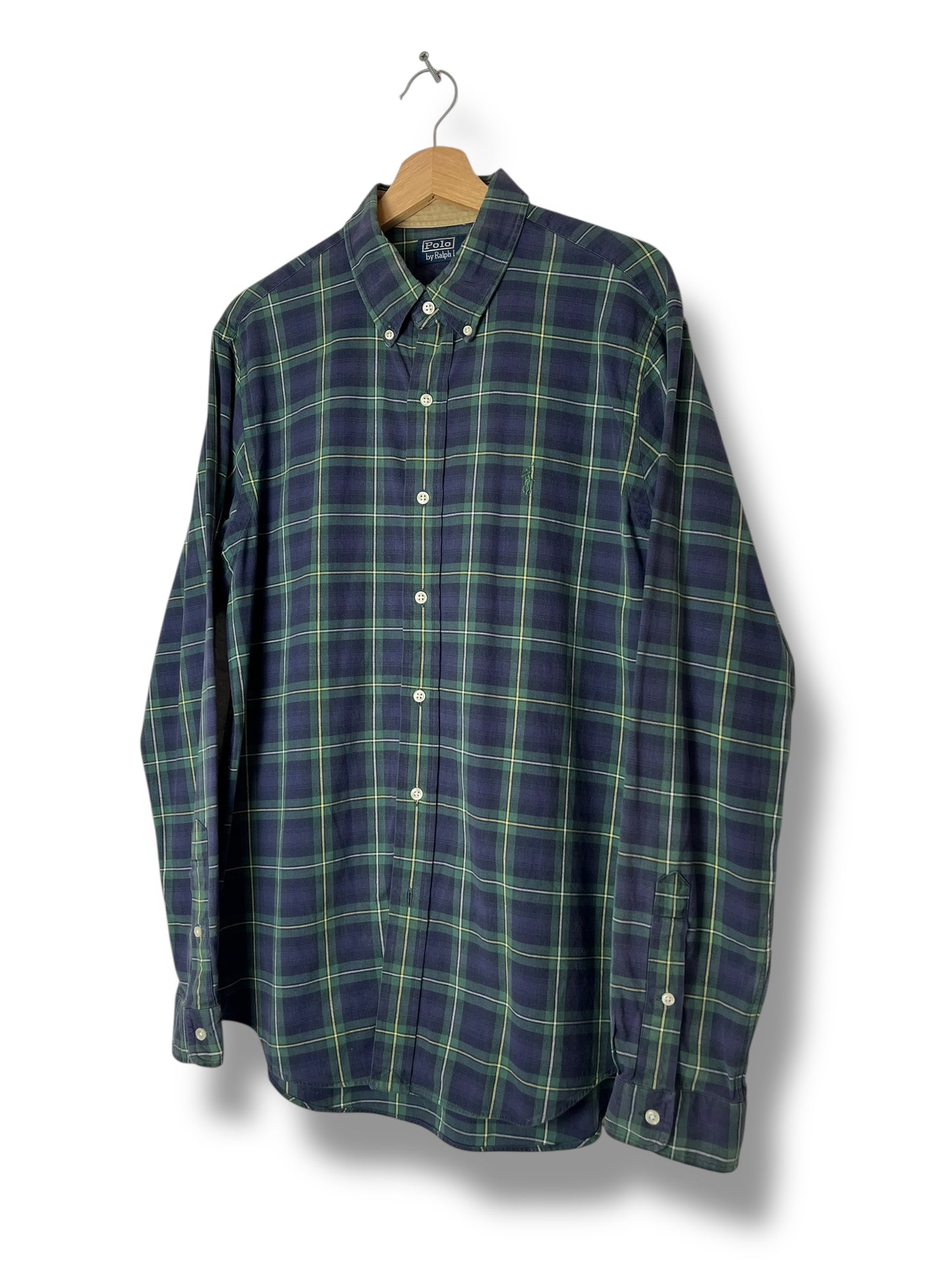 Polo Ralph Lauren L Vintage 90s Green Check Shirt