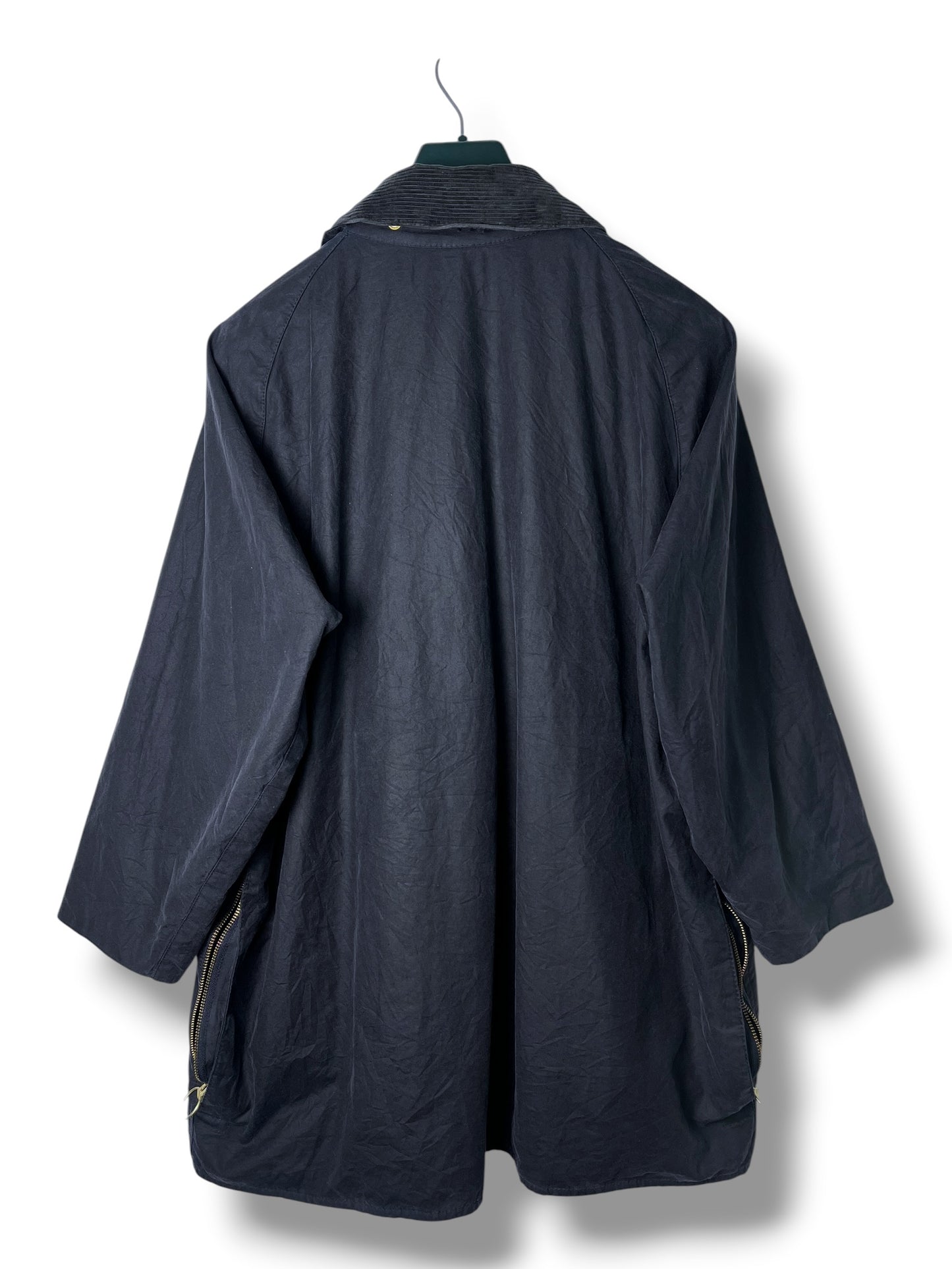 Barbour Beaufort A155 Wax Jacket Navy 1995 C46 XL Vintage Rewaxed