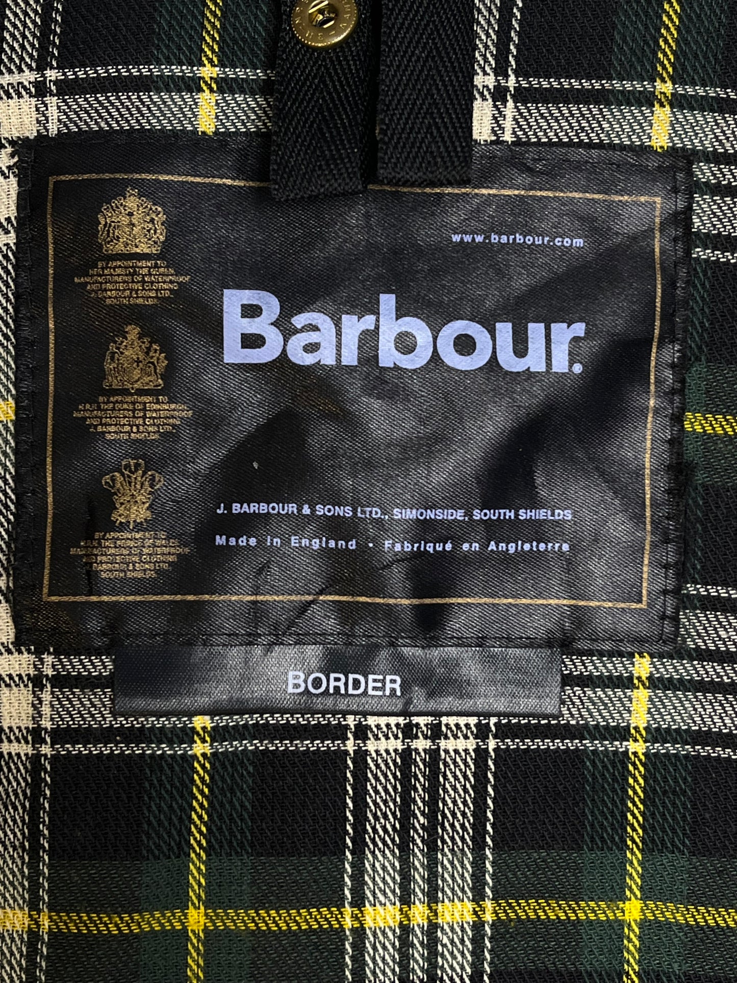 Barbour Border A200 Wax Jacket Sage Green C44 XL Vintage 2000 Made in England