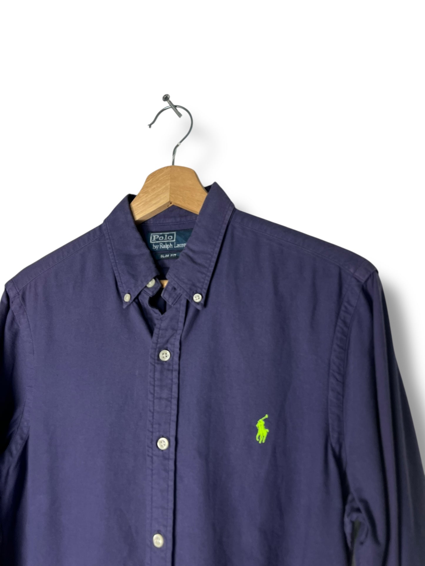 Polo Ralph Lauren Shirt – Electric Blue – Neon Green Pony – S/M Fit