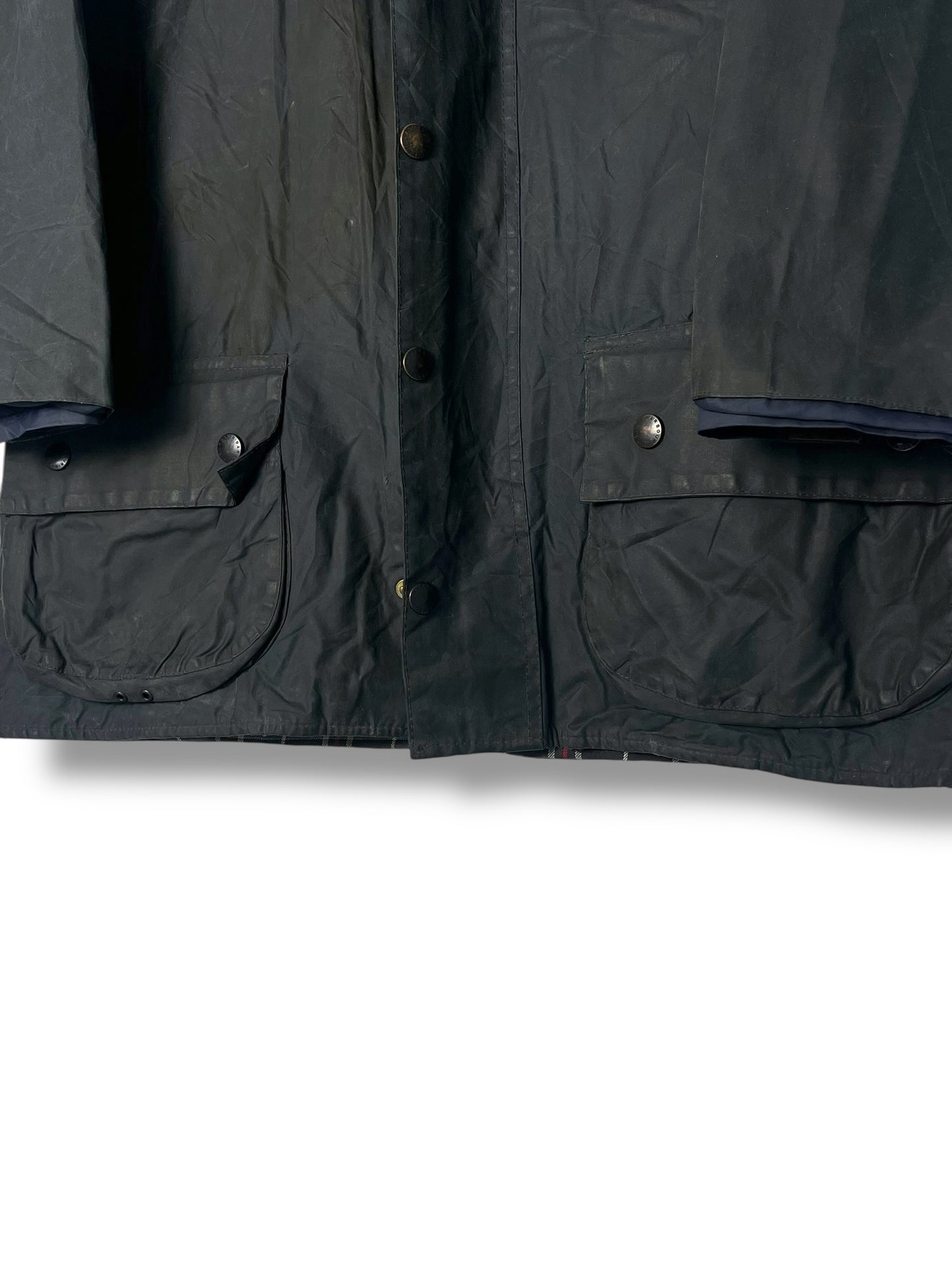 Barbour Beaufort Jacket C42 Navy Vintage 2000 (with Hood)