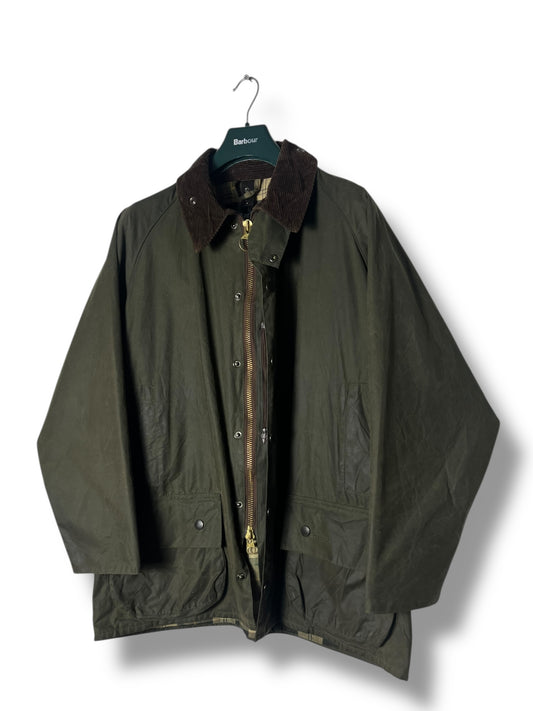 Barbour Beaufort Wax Jacket – Sage Green – Vintage 2000s – C44/XL
