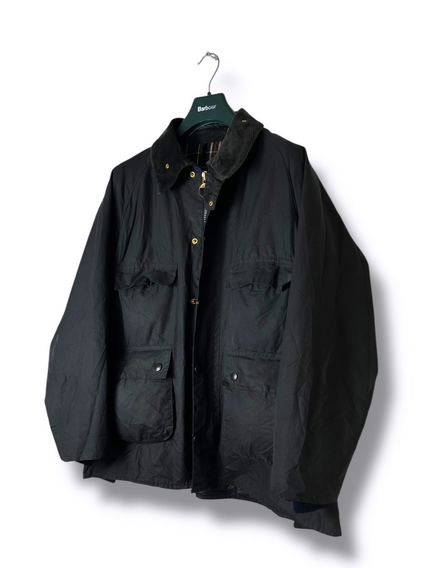 Barbour Bedale C44 – 1987- 4 Pockets Navy Blue