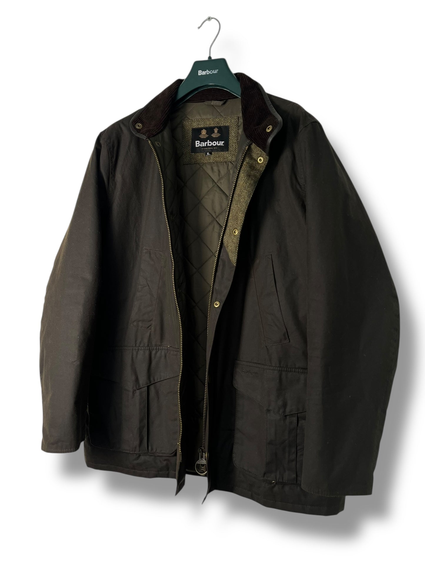 Barbour Hereford Wax Jacket – Olive – XL (2022) – Selected by DRAPS