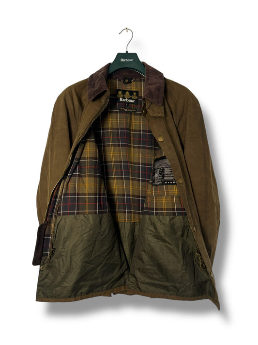 Barbour Ashby Wax Jacket – Olive (L)