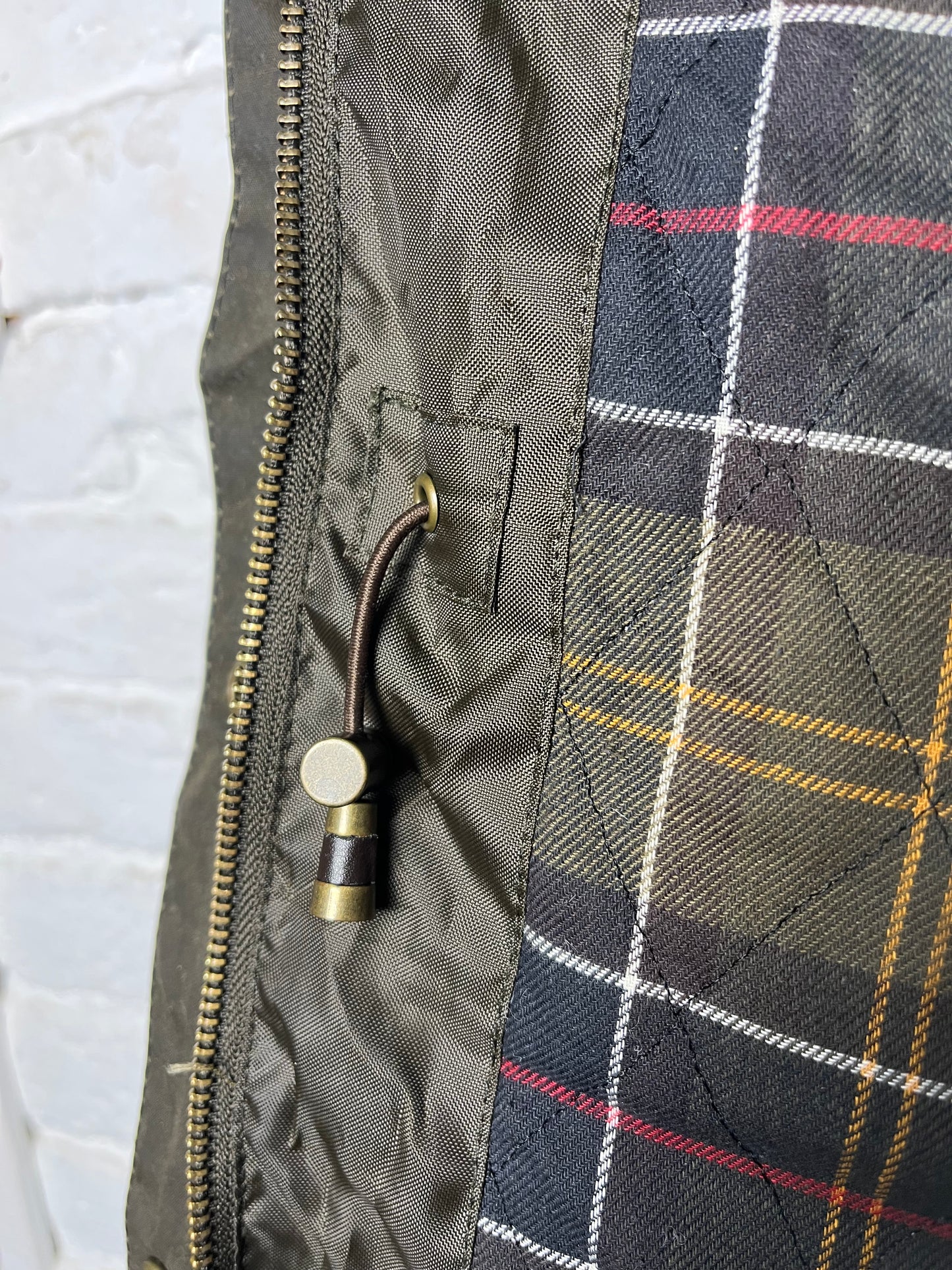 Barbour Kelsall Wax Parka Olive Women Size 12 Large Hooded Fur Lined UK