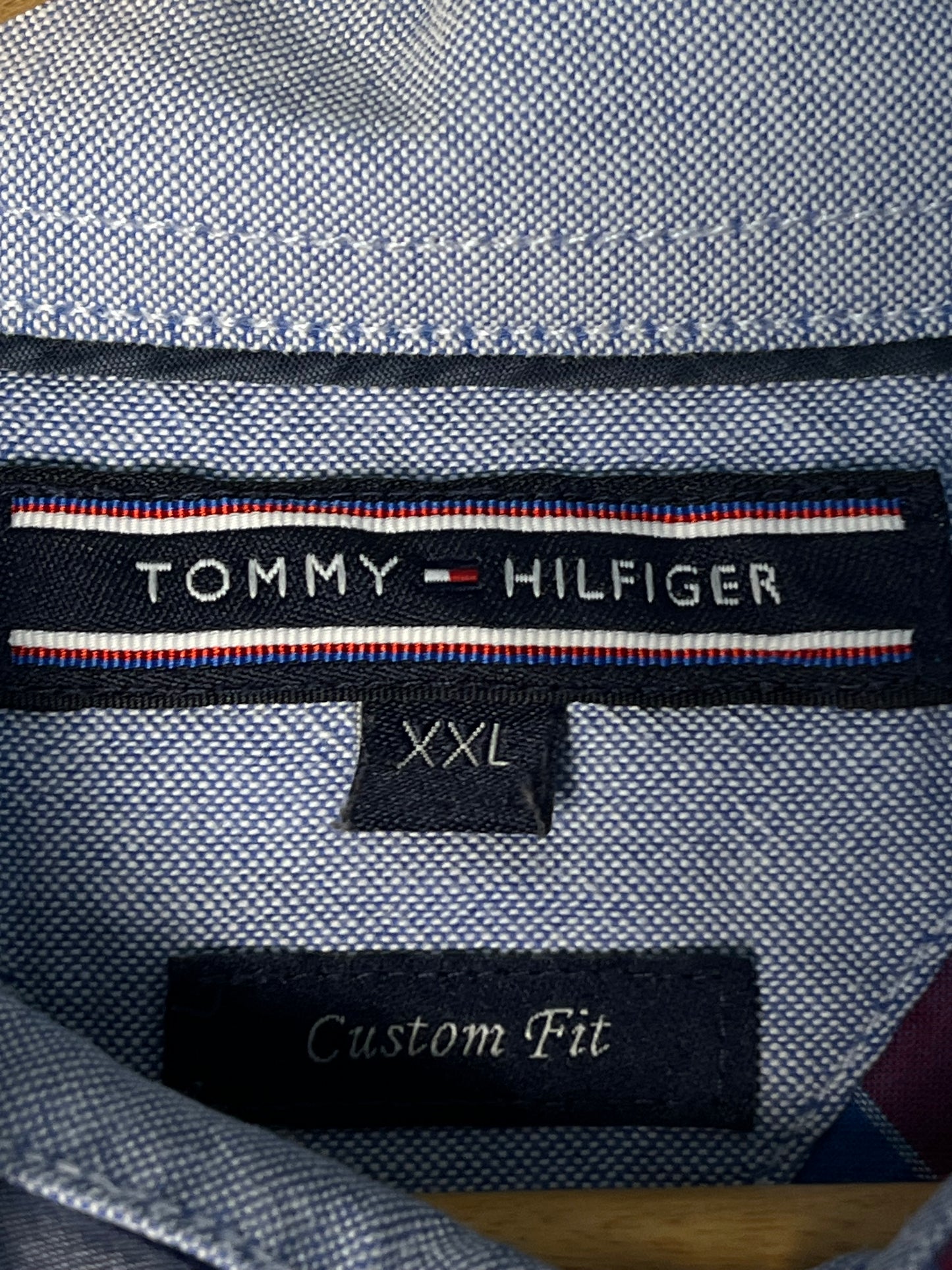 Tommy Hilfiger Checked Shirt – Blue & Red – Soft Cotton – L/XL Fit