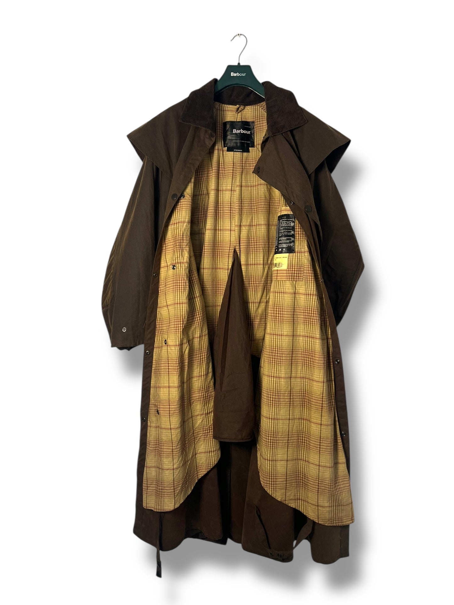 Barbour Stockman Wax Coat Brown XXL (2000s)