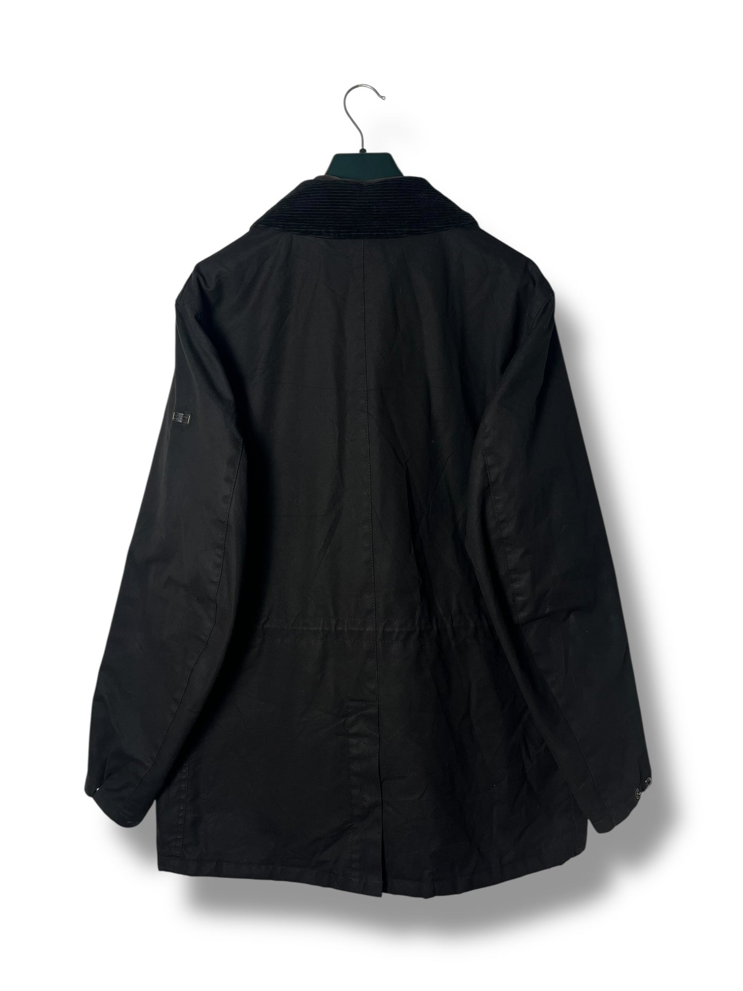 Barbour Onyx Wax Jacket Black L Field Jacket International Waxed Cotton