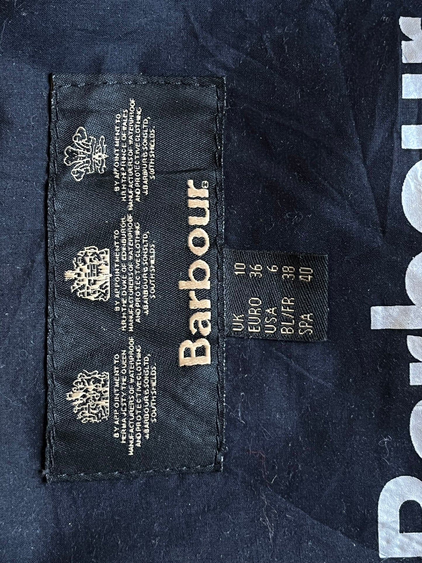 Barbour Mablethorpe Jacket UK 10 – Navy Blue Waxed Cotton (AW18)