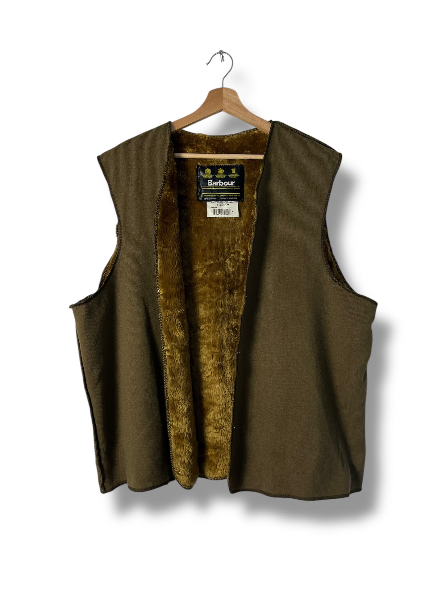 Barbour Vintage Body Warmer C46 Liner – Button Clip