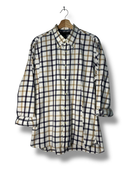 Tommy Hilfiger Vintage Shirt – Beige Check – L