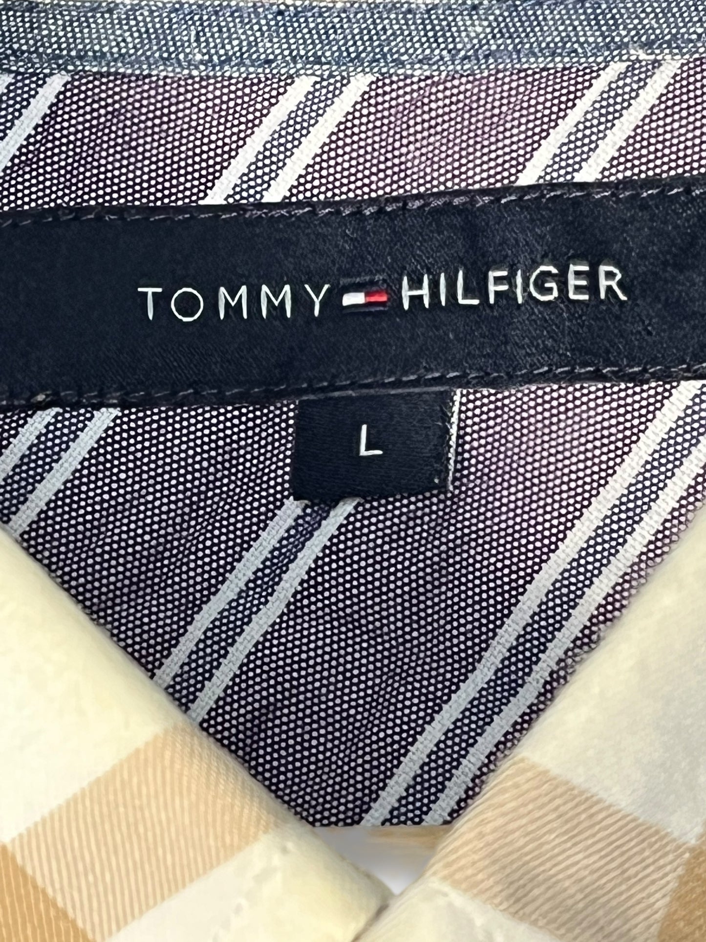 Tommy Hilfiger Vintage Shirt – Beige Check – L