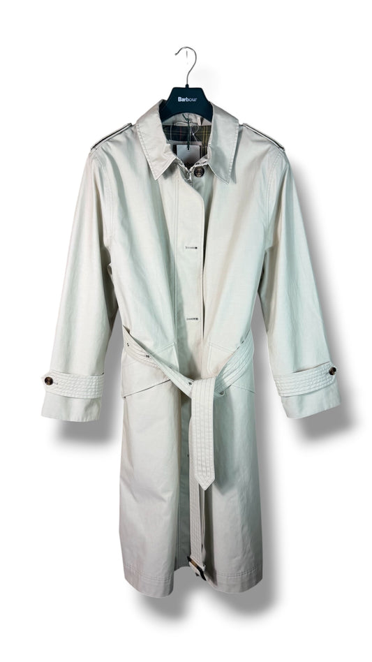 Barbour Camila Women’s Beige Cotton Trench Coat XL Brand New