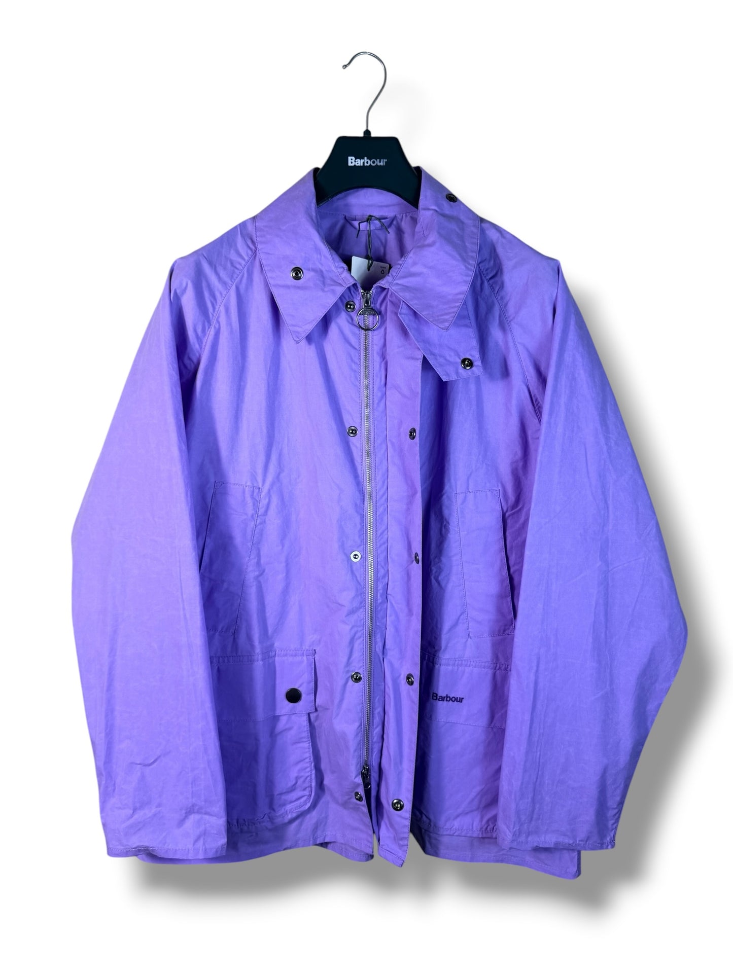 Barbour Bedale Summer Cotton Jacket Lilac Purple Lightweight Size L fits XL