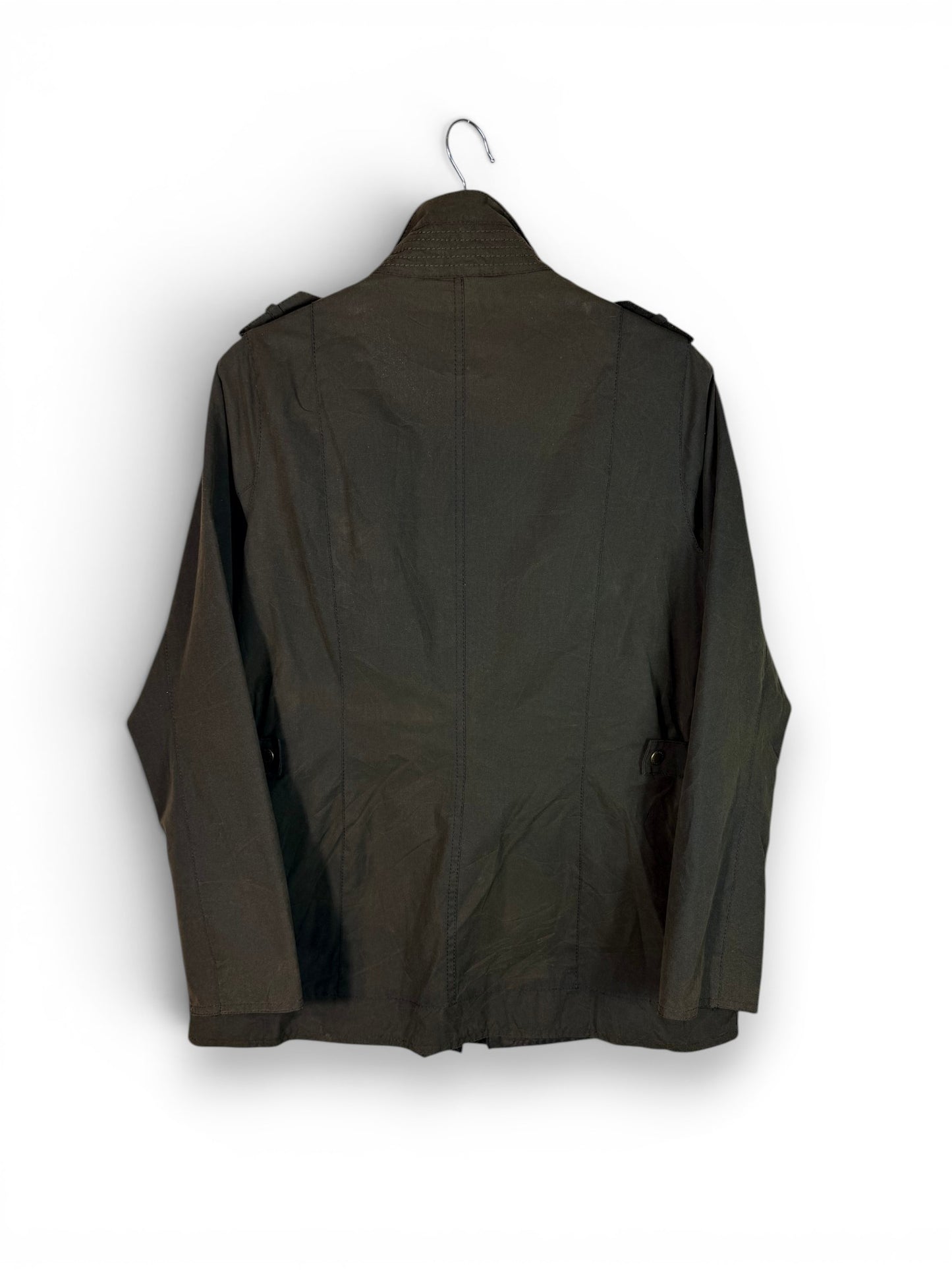 Barbour Defence Wax Jacket Olive Women’s UK12 Utility