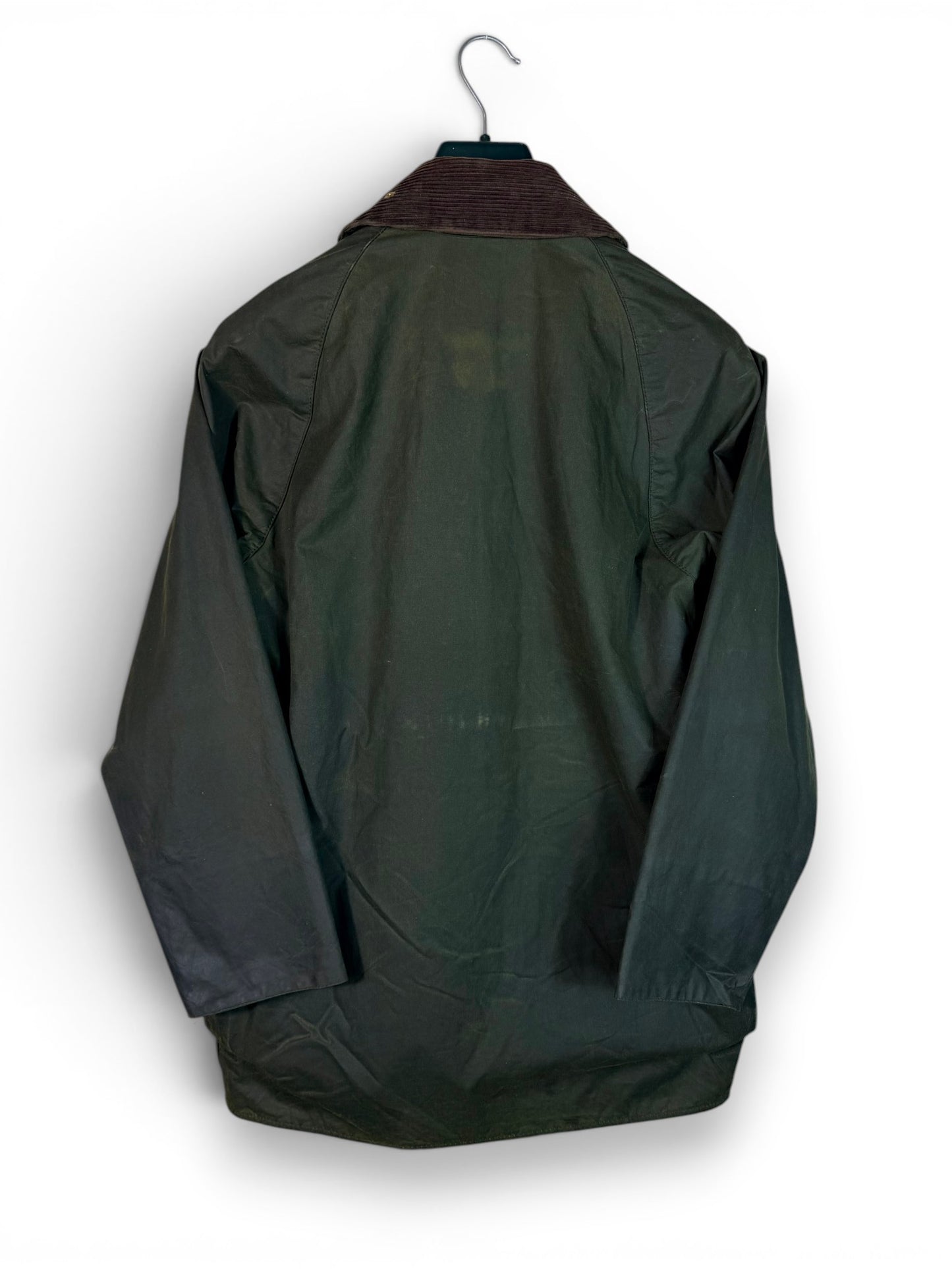 Barbour Beaufort Sage Green Wax Jacket C34 Made in England XS
