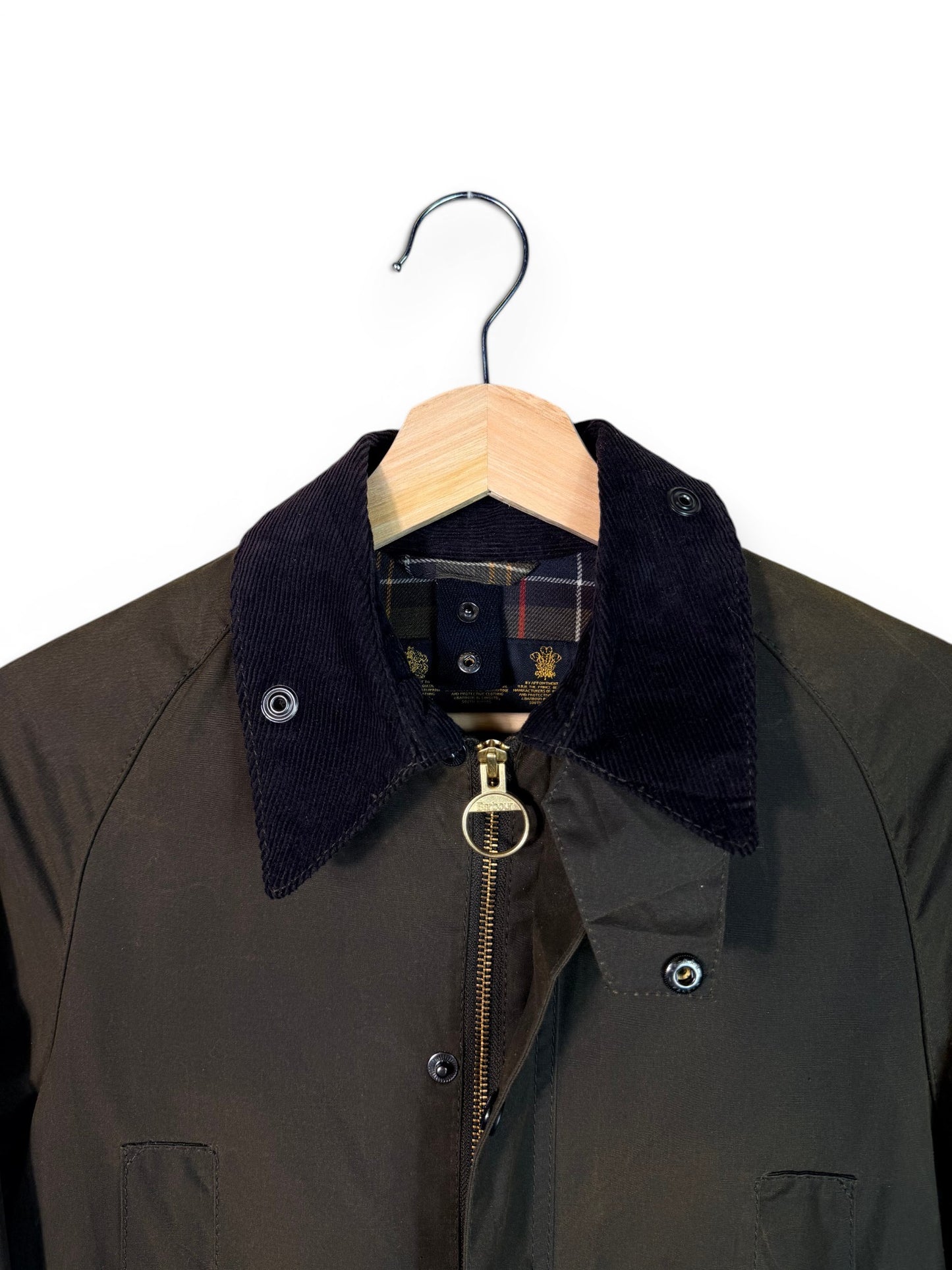 Barbour Beaufort Kids Wax Jacket Olive 15 years Made in England