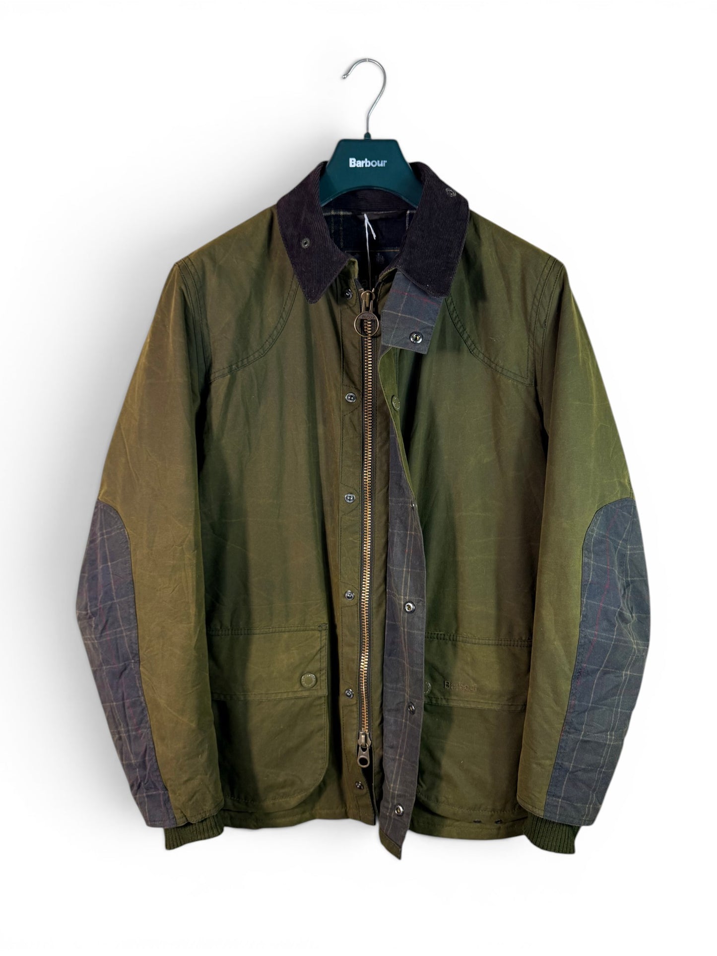 Barbour Digby Wax Jacket Olive Green Size L Vintage